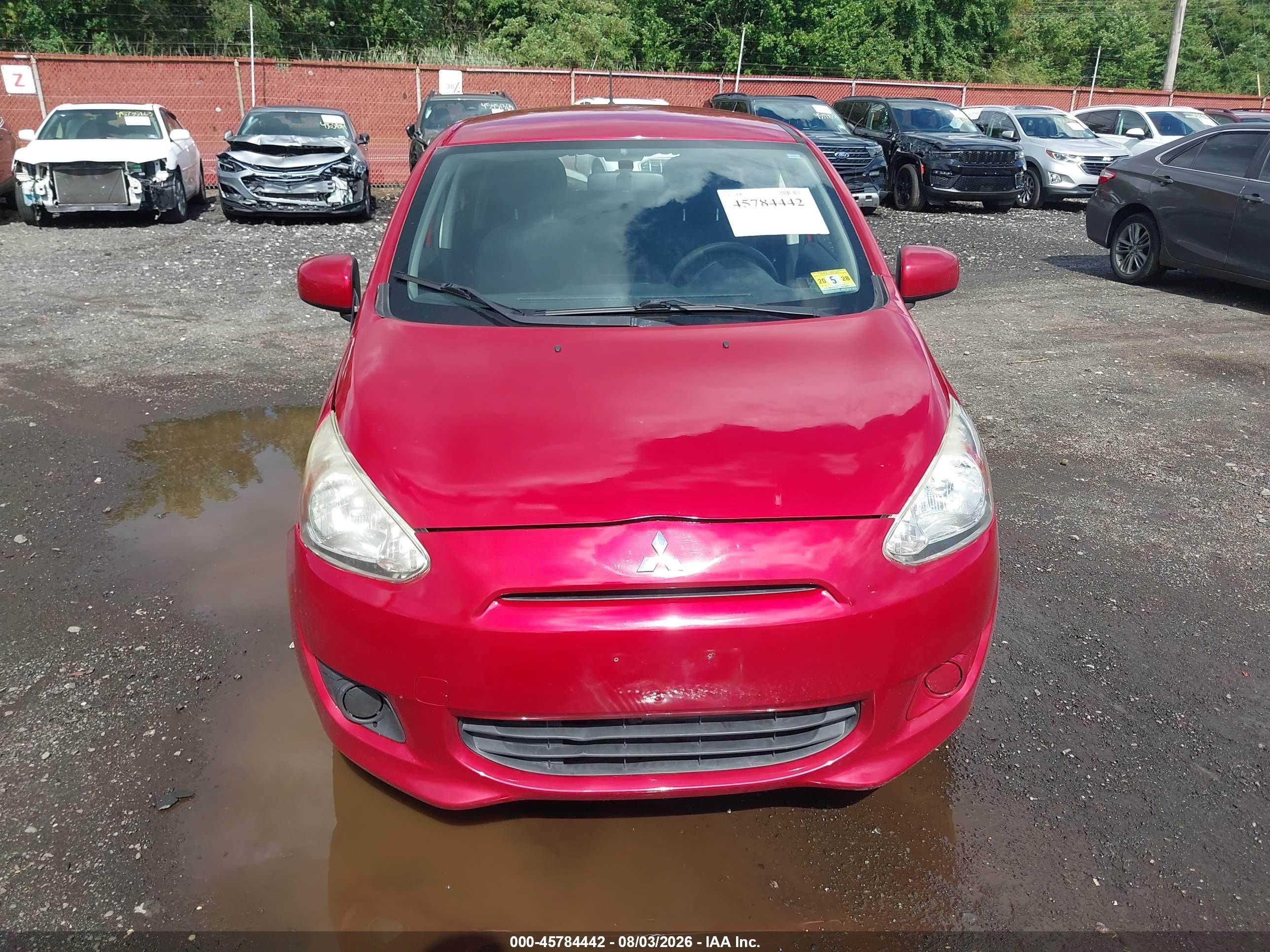 2015 Mitsubishi Mirage De Red vin: ML32A3HJ8FH009191