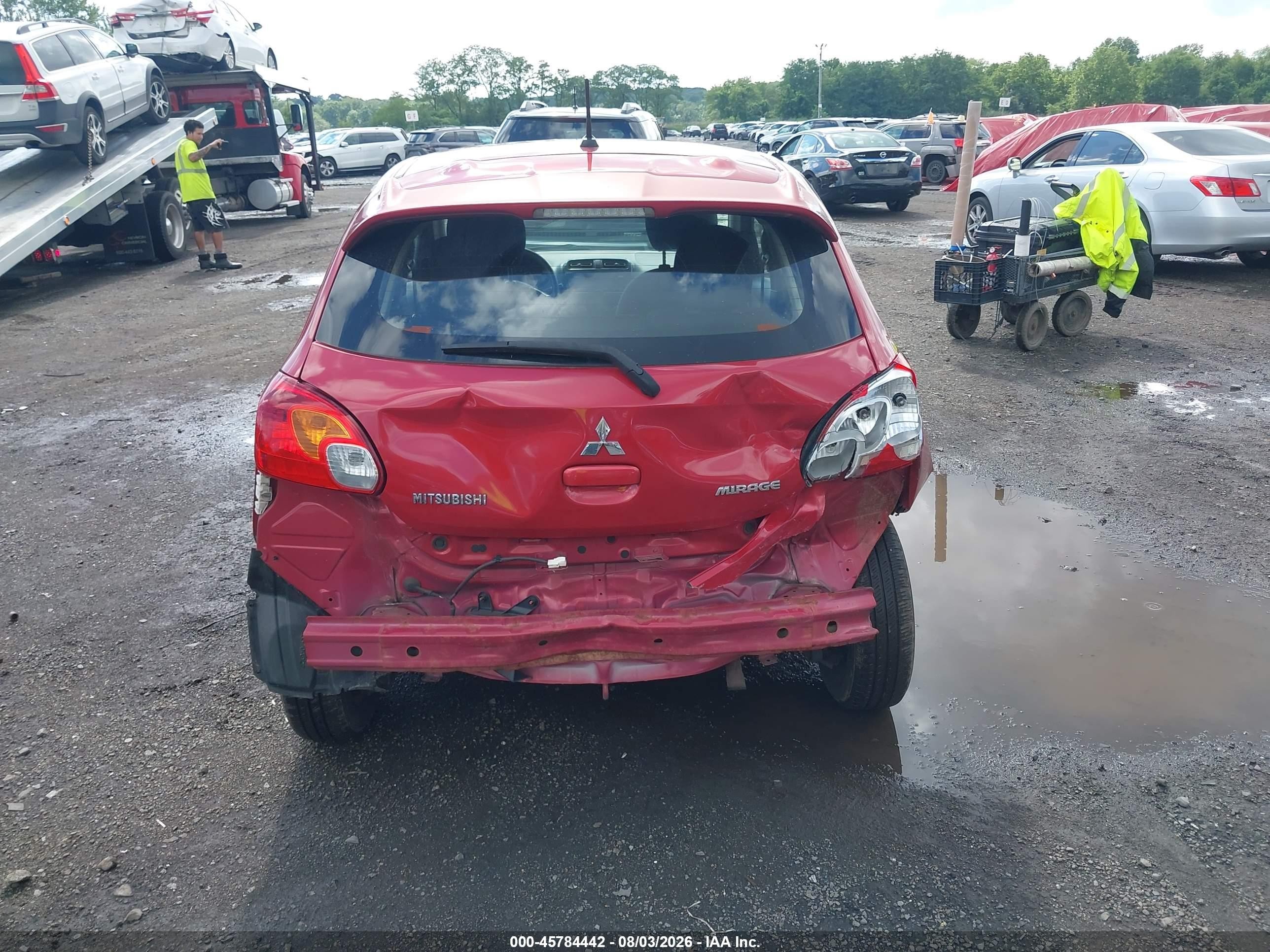 2015 Mitsubishi Mirage De Red vin: ML32A3HJ8FH009191