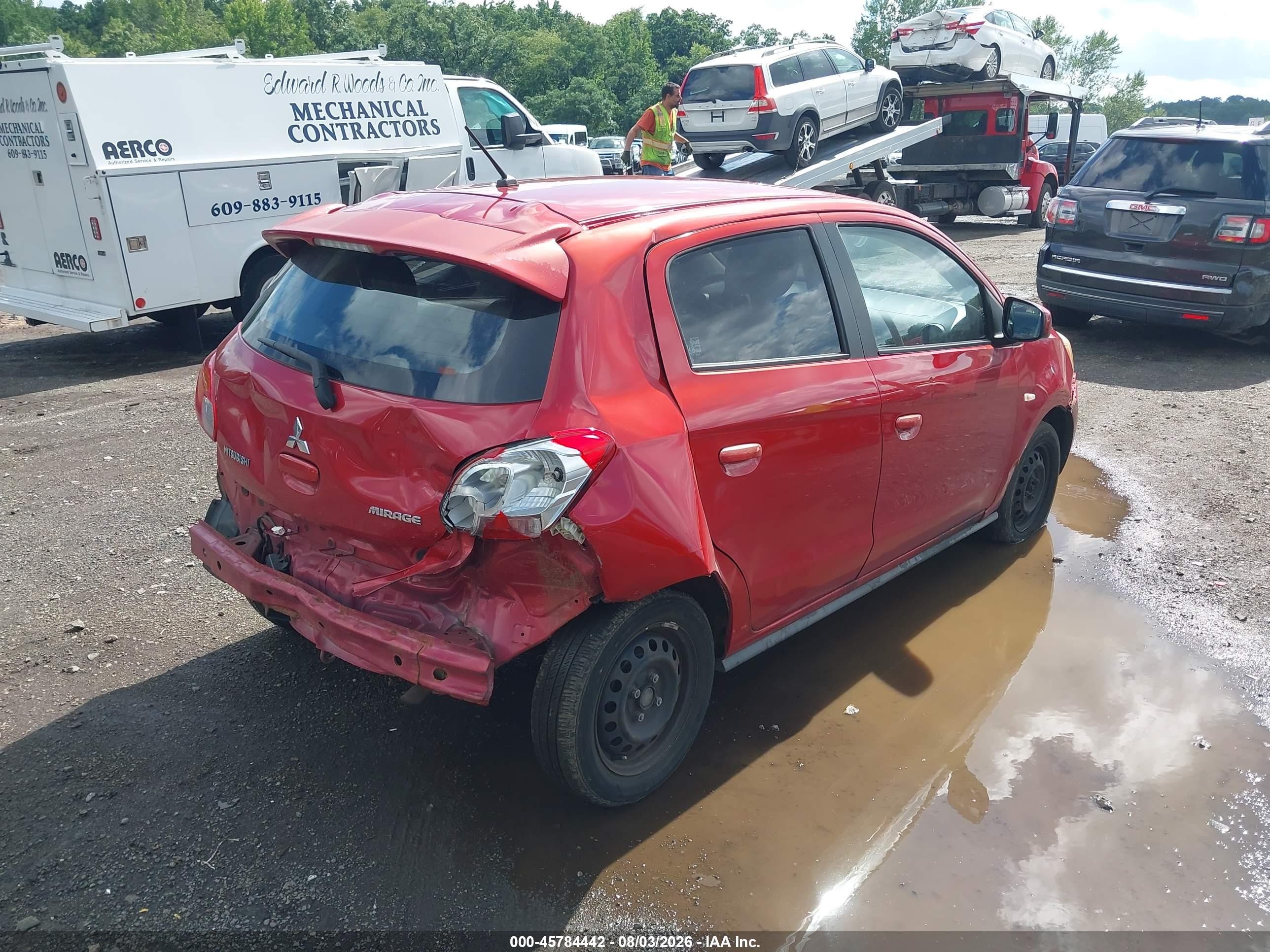 2015 Mitsubishi Mirage De Red vin: ML32A3HJ8FH009191