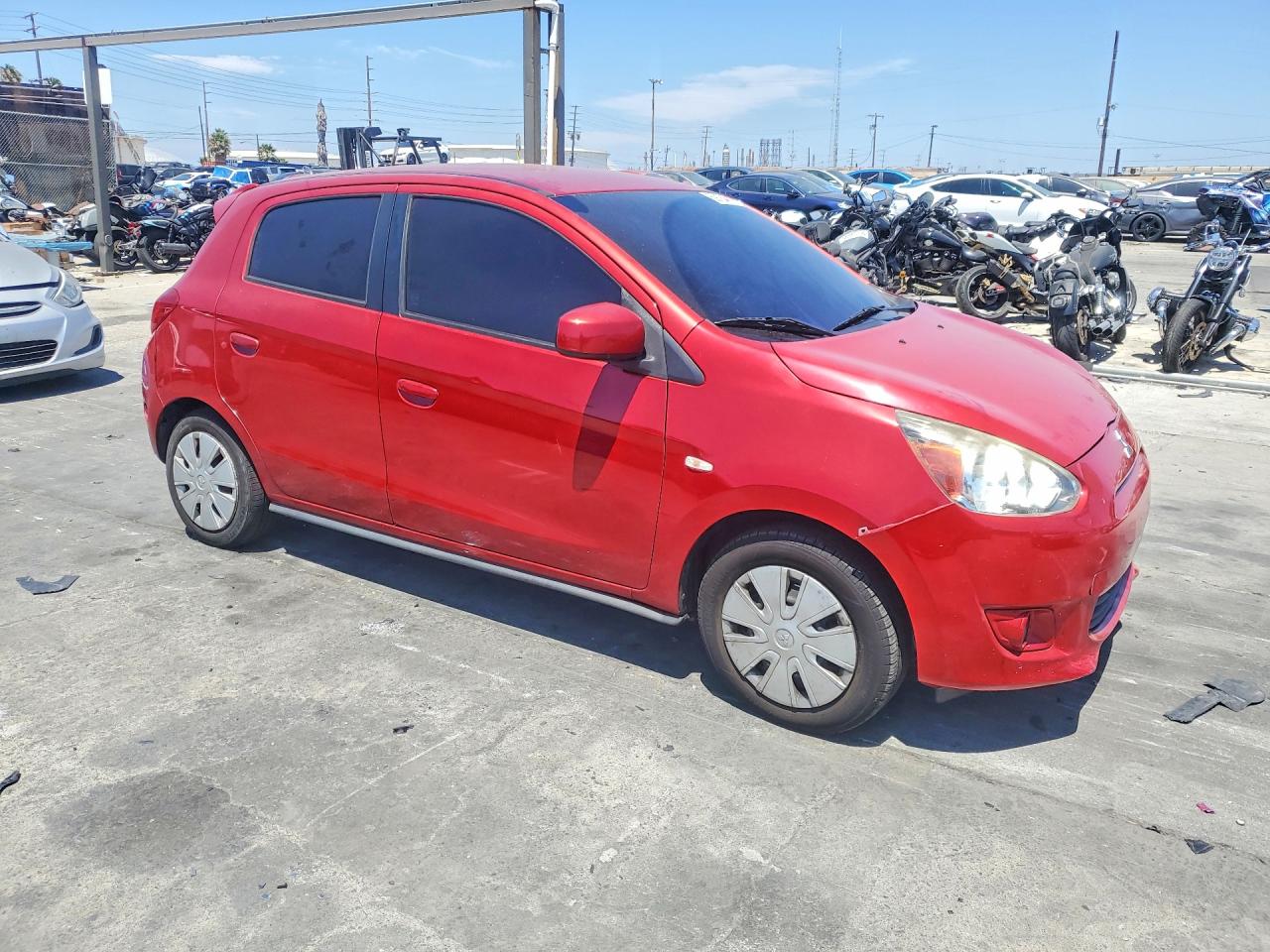 2015 Mitsubishi Mirage De Red vin: ML32A3HJ8FH032132
