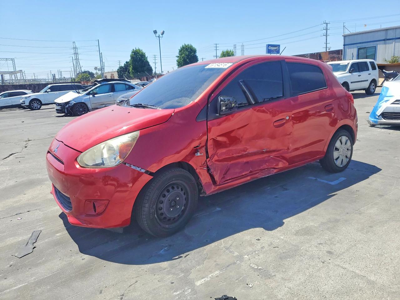 2015 Mitsubishi Mirage De Red vin: ML32A3HJ8FH032132