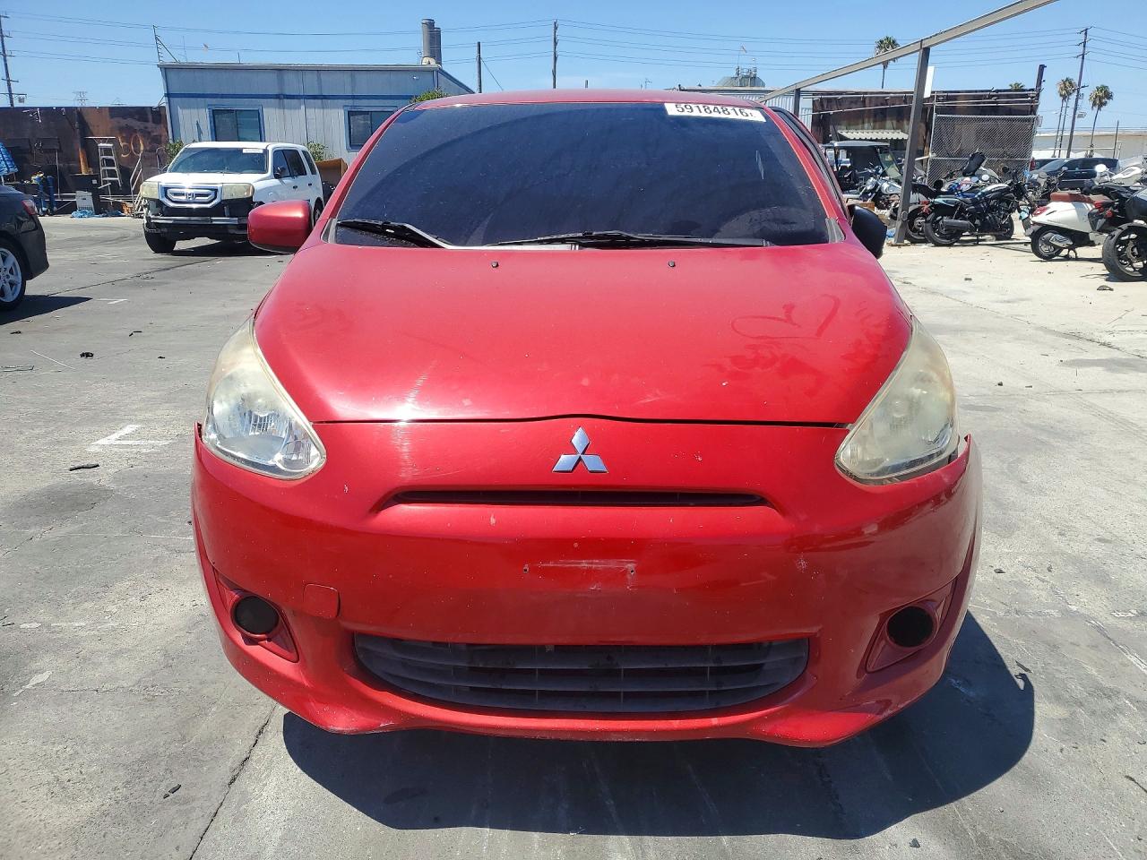 2015 Mitsubishi Mirage De Red vin: ML32A3HJ8FH032132