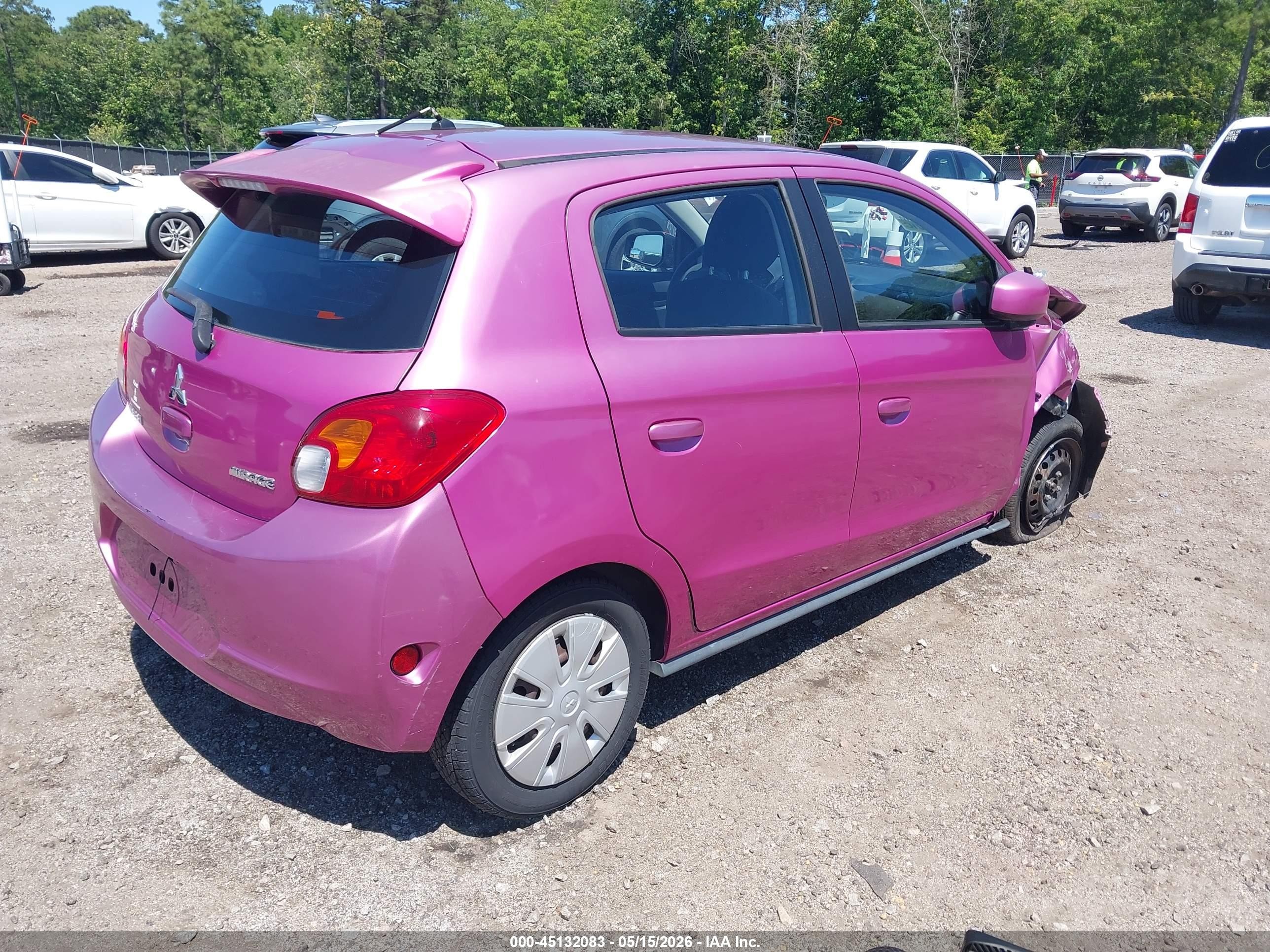 2015 Mitsubishi Mirage De Pink vin: ML32A3HJ8FH043373