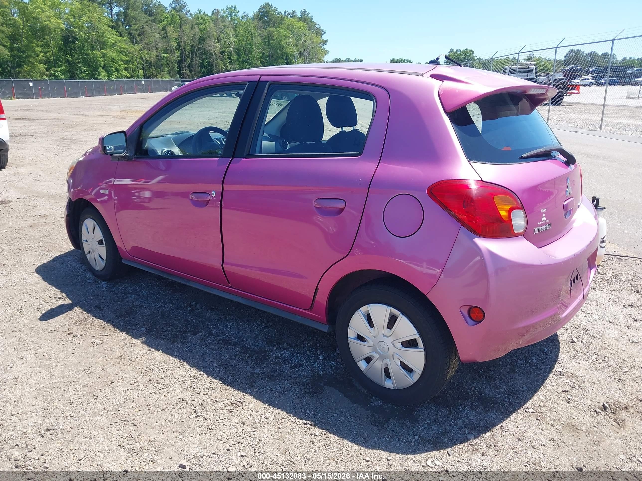 2015 Mitsubishi Mirage De Pink vin: ML32A3HJ8FH043373