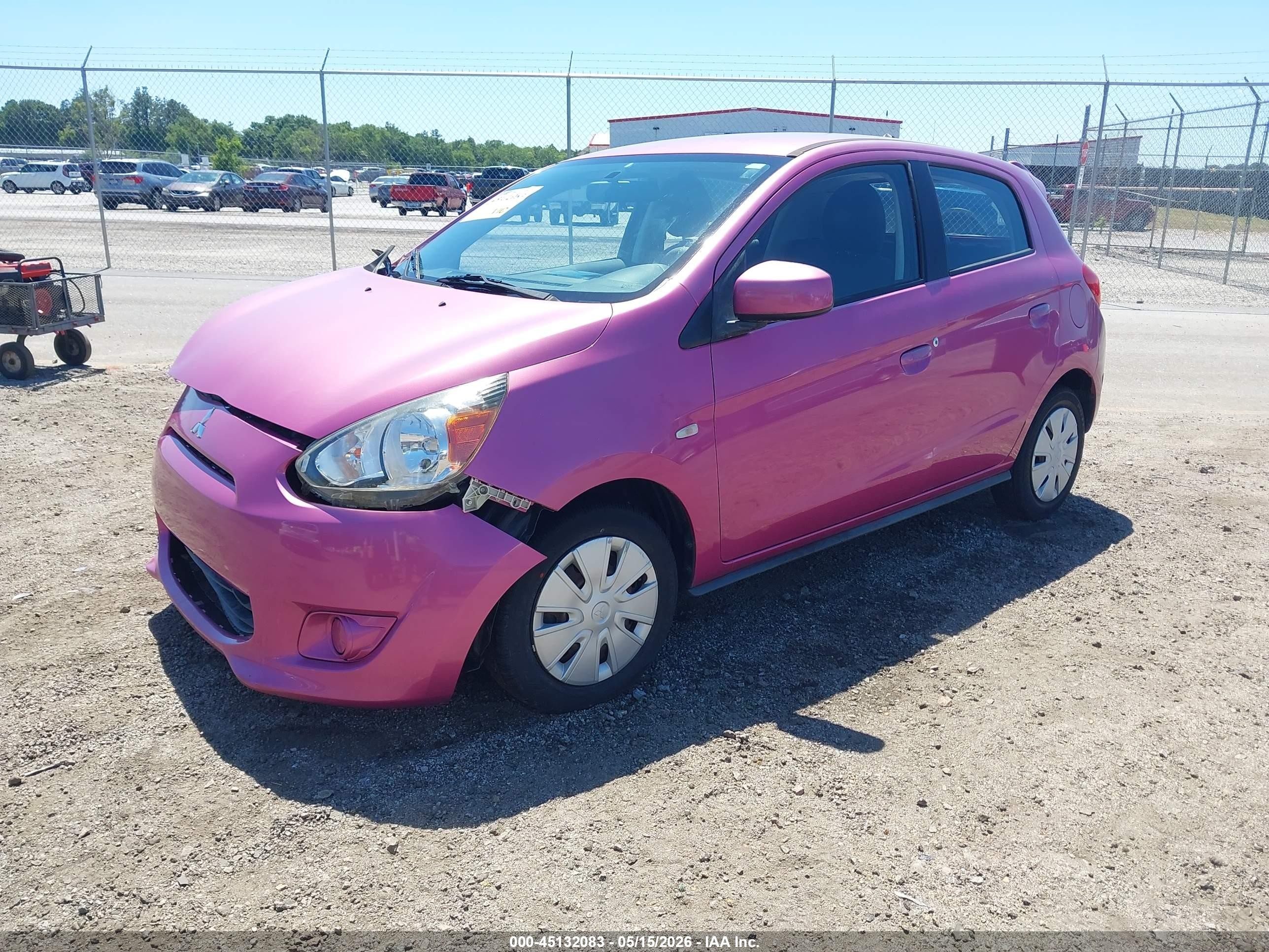 2015 Mitsubishi Mirage De Pink vin: ML32A3HJ8FH043373