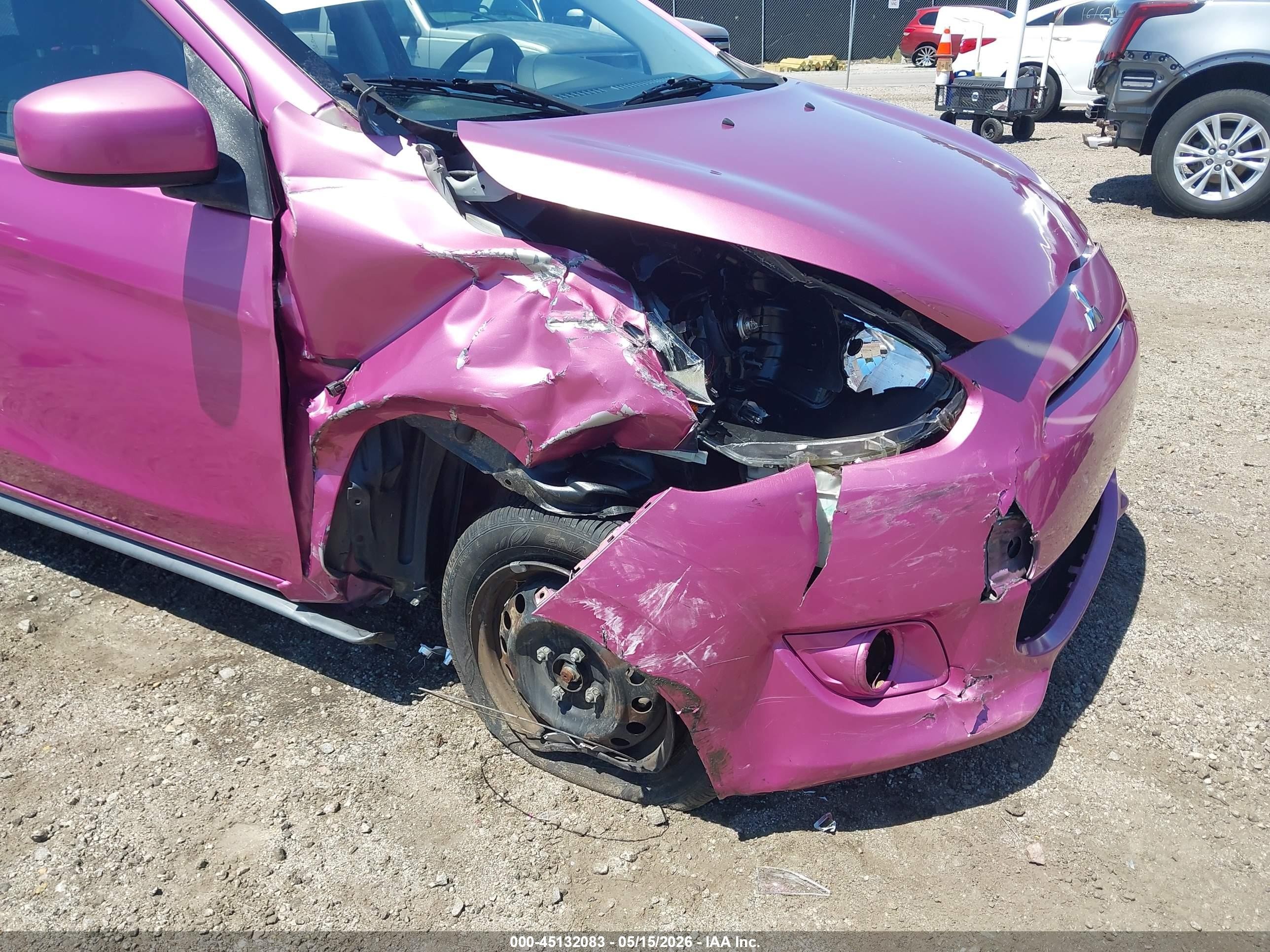 2015 Mitsubishi Mirage De Pink vin: ML32A3HJ8FH043373