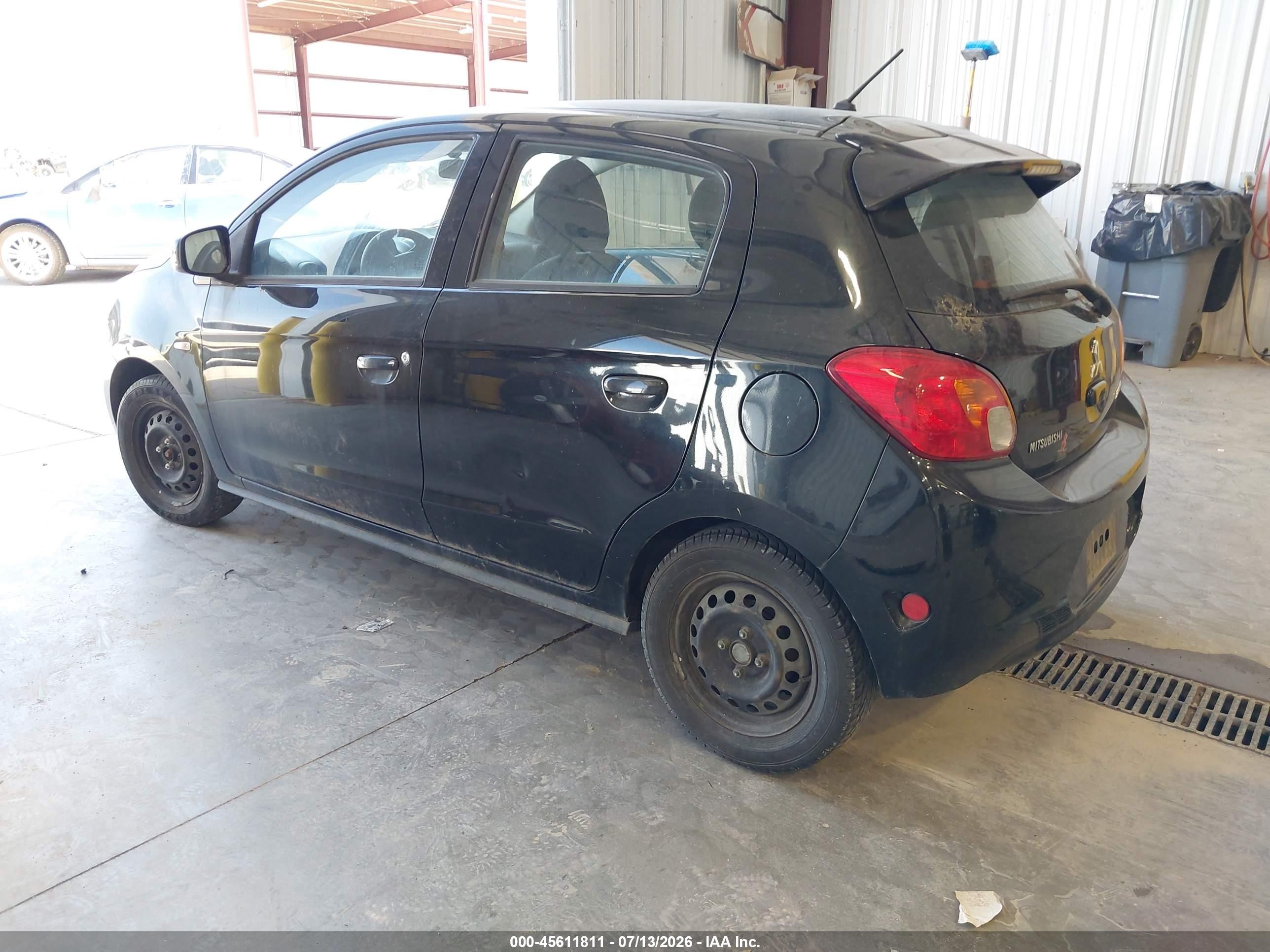 2015 Mitsubishi Mirage De Black vin: ML32A3HJ8FH047262
