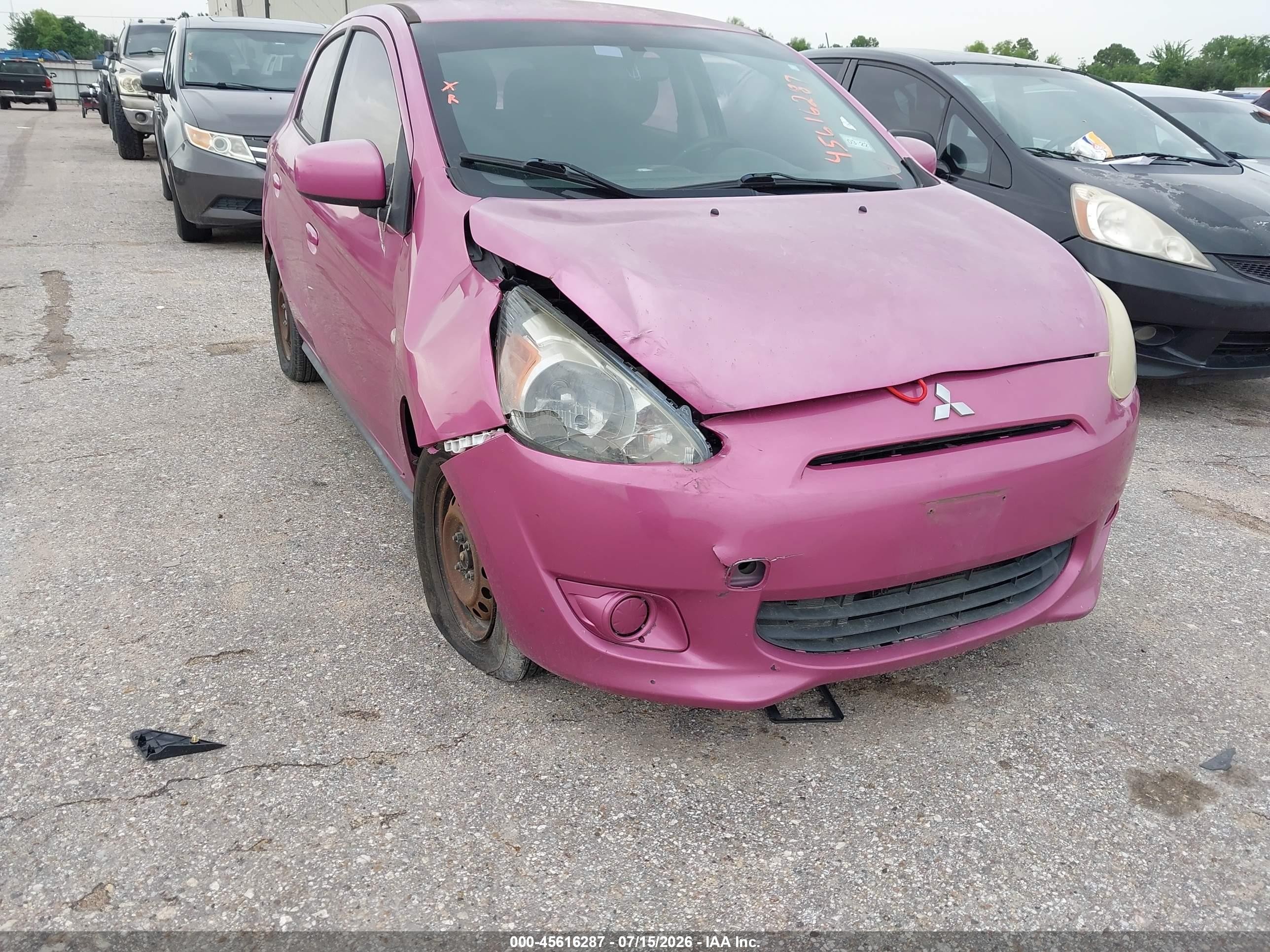 2015 Mitsubishi Mirage De Pink vin: ML32A3HJ8FH050131