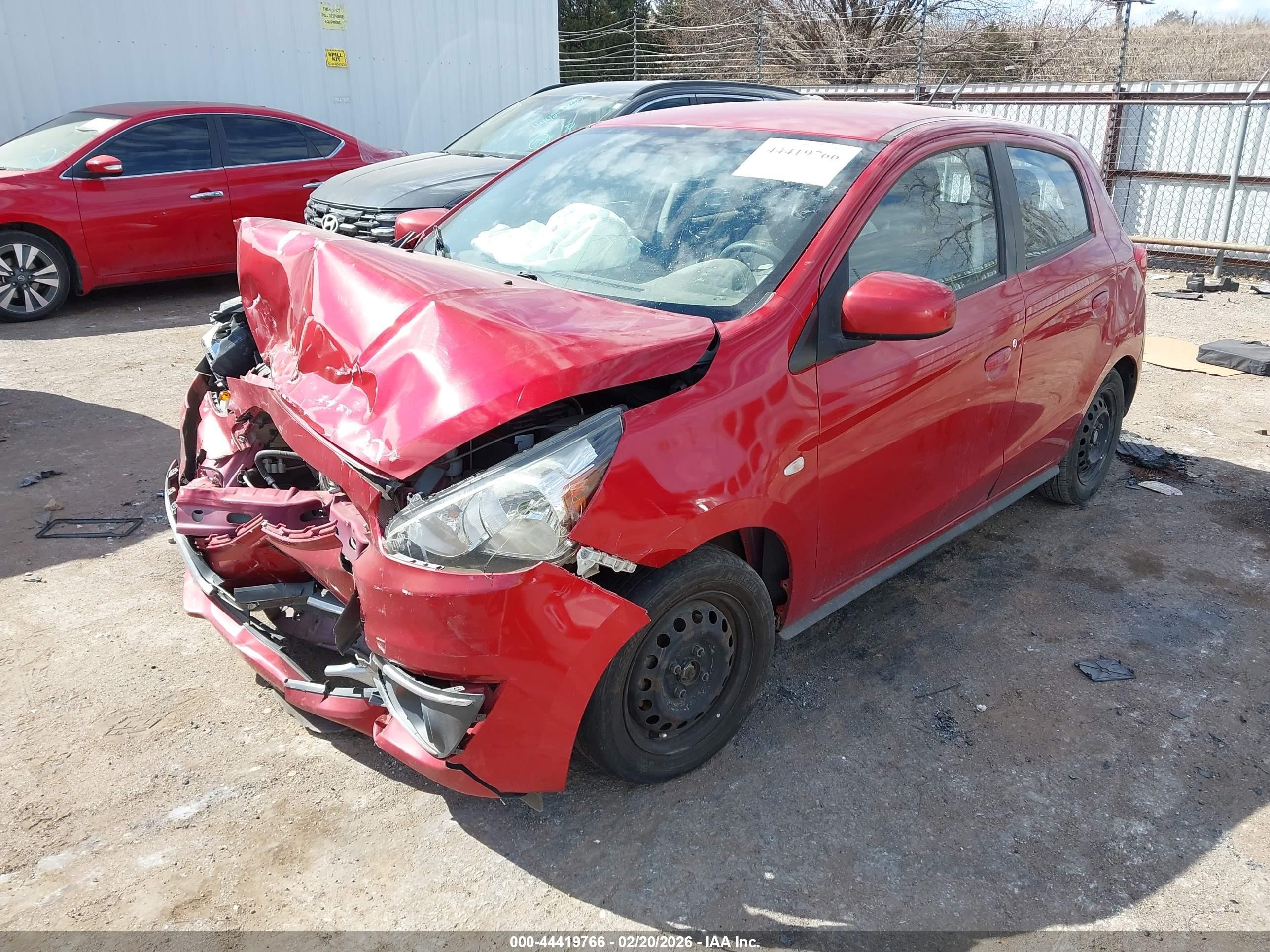 2017 Mitsubishi Mirage Es Red vin: ML32A3HJ8HH003183