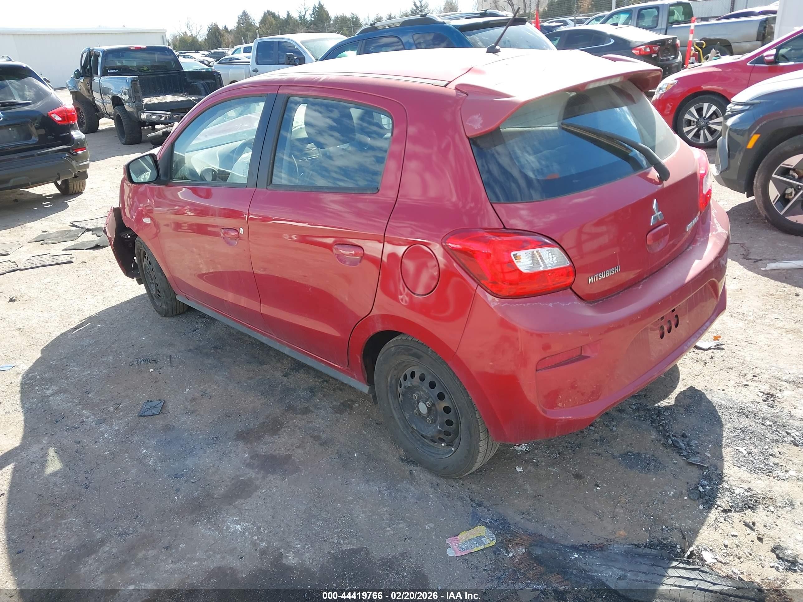 2017 Mitsubishi Mirage Es Red vin: ML32A3HJ8HH003183