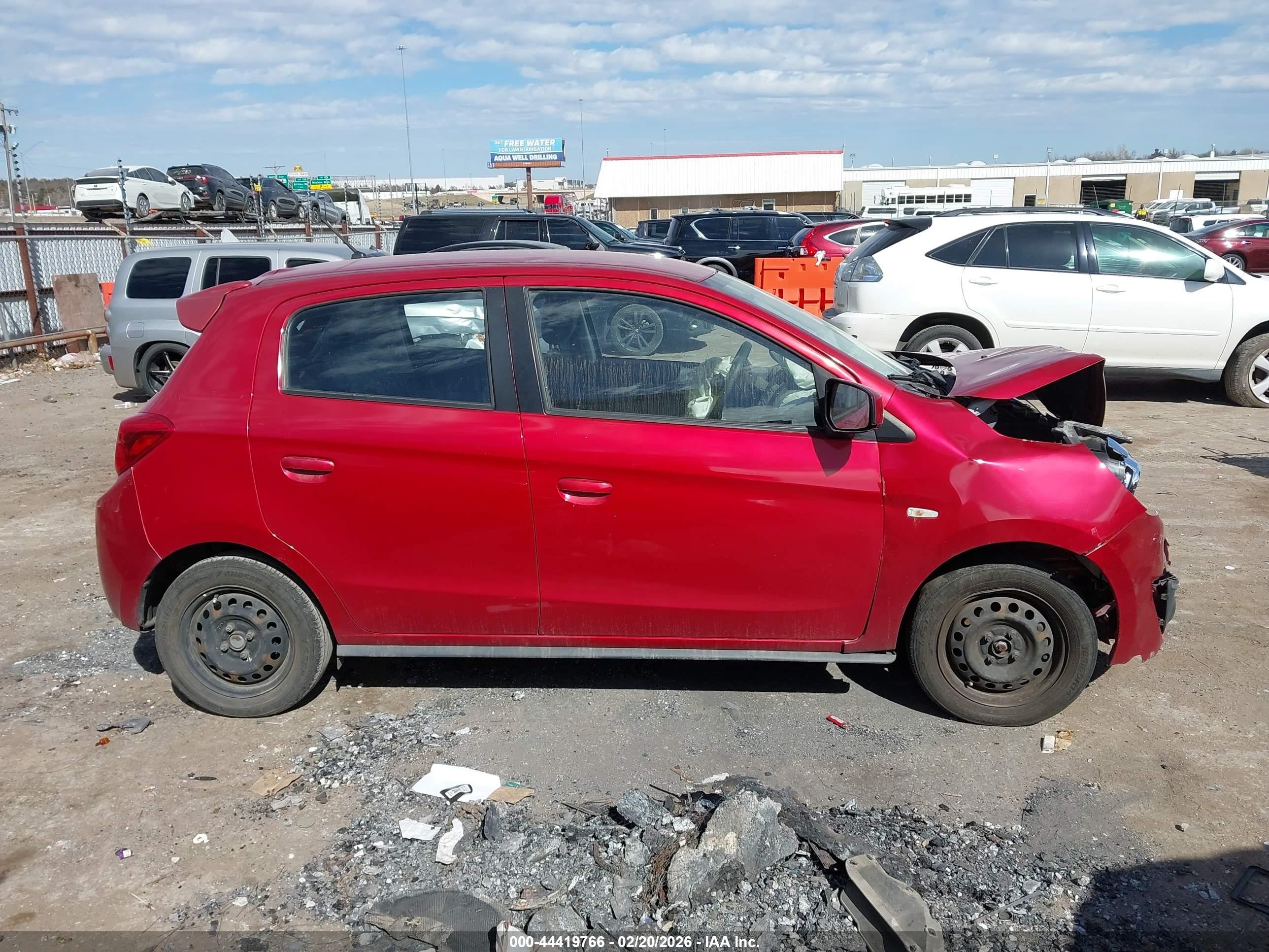 2017 Mitsubishi Mirage Es Red vin: ML32A3HJ8HH003183