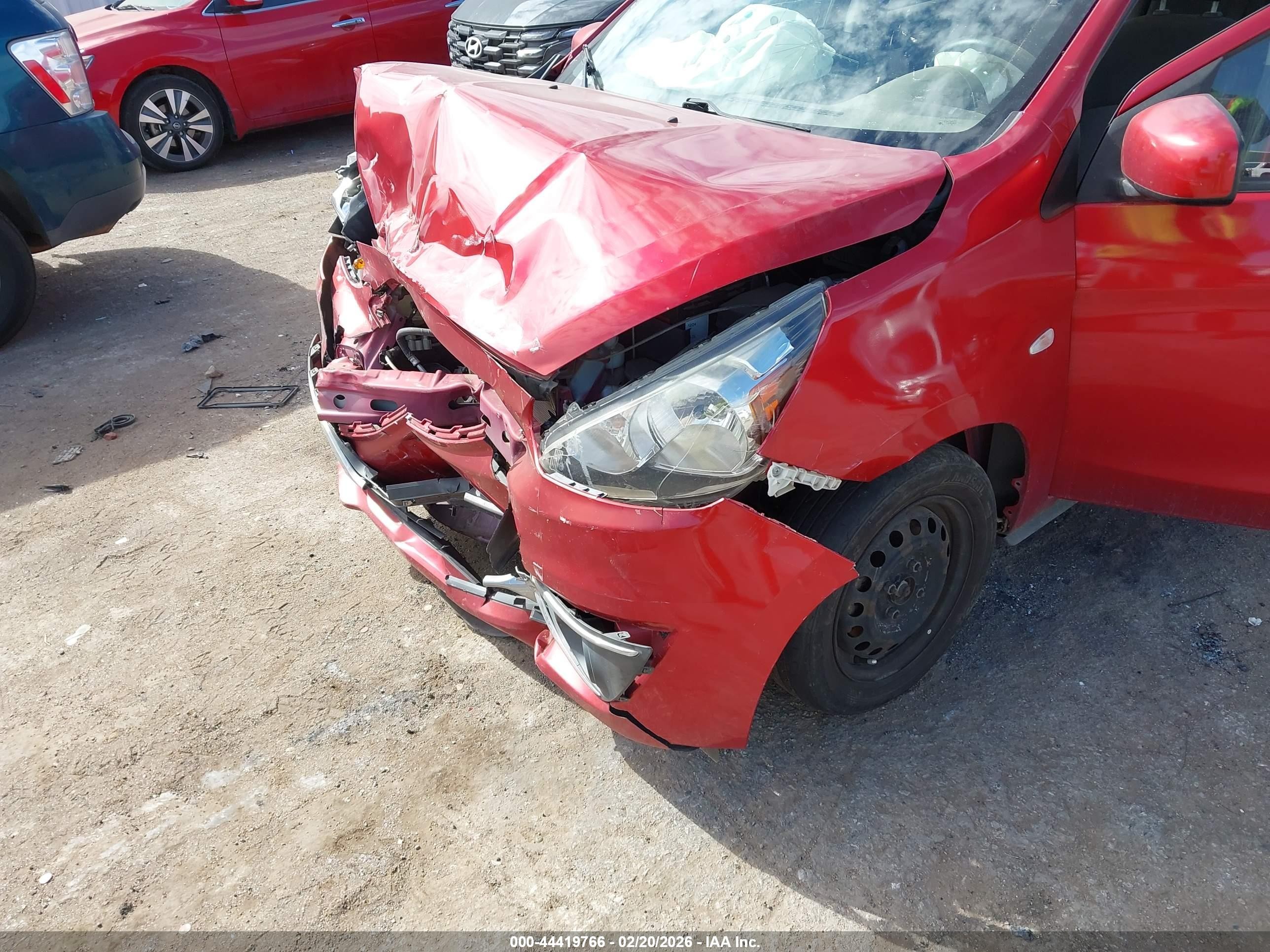 2017 Mitsubishi Mirage Es Red vin: ML32A3HJ8HH003183