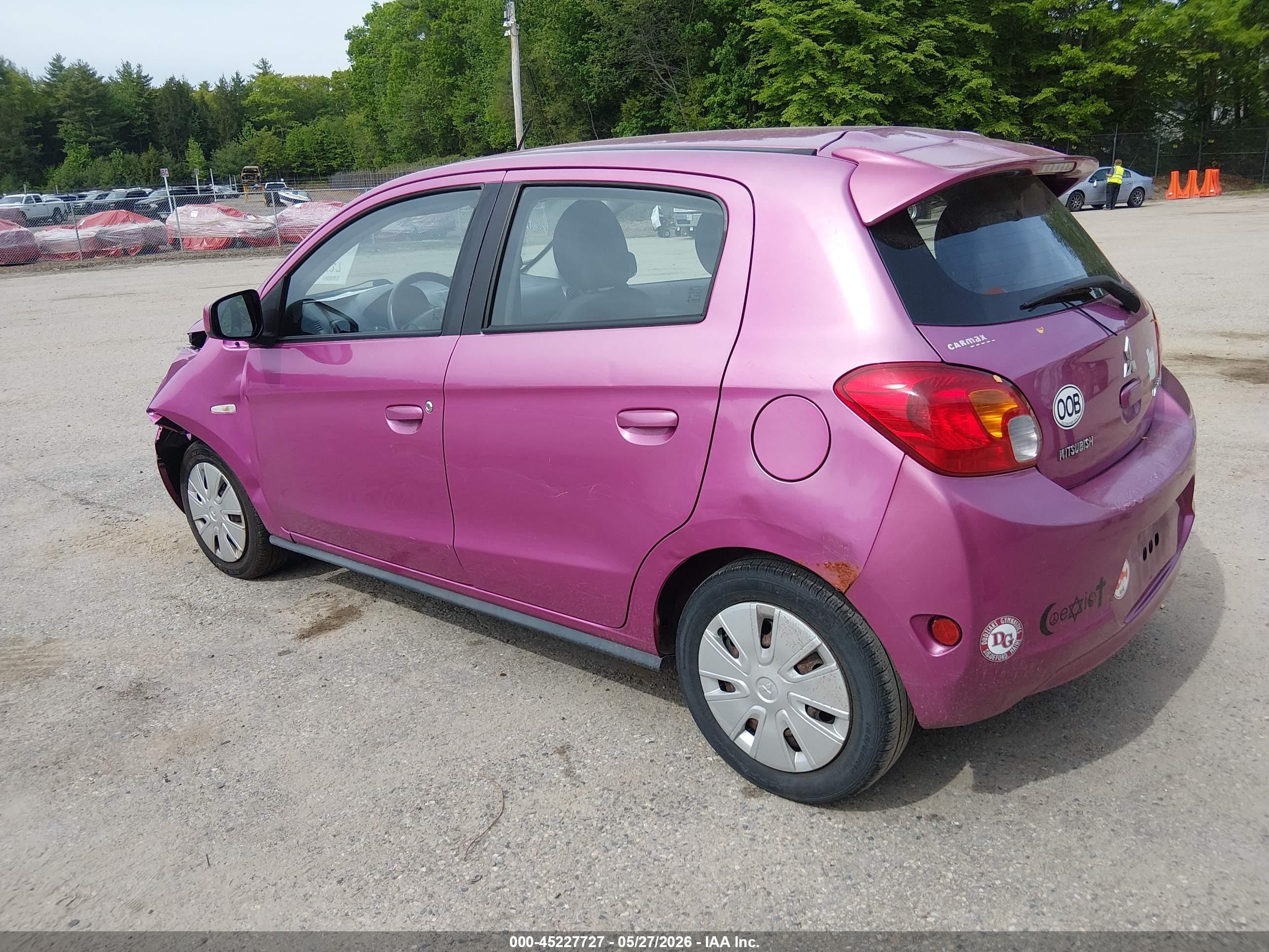2014 Mitsubishi Mirage De Pink vin: ML32A3HJ9EH017914