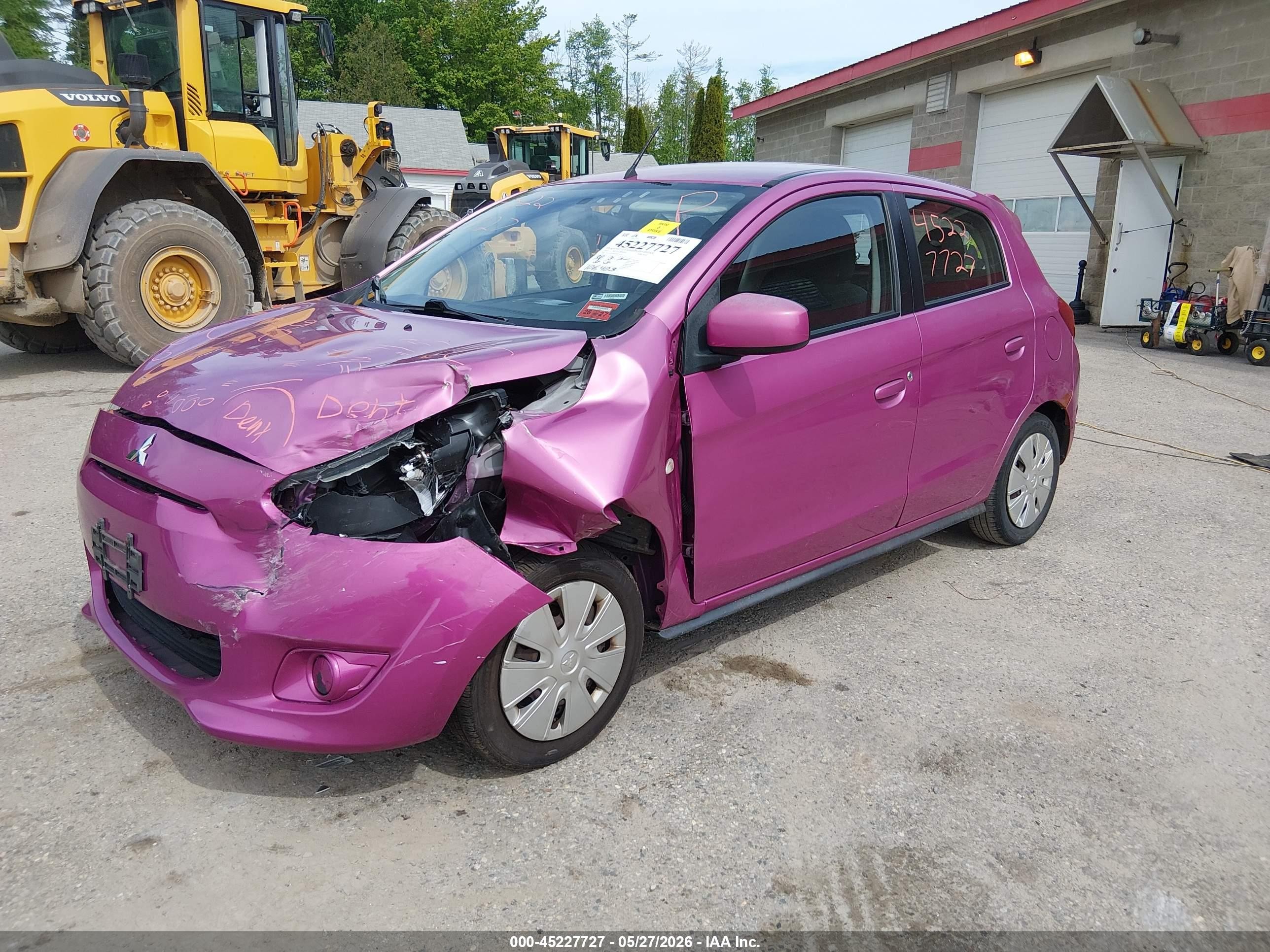 2014 Mitsubishi Mirage De Pink vin: ML32A3HJ9EH017914