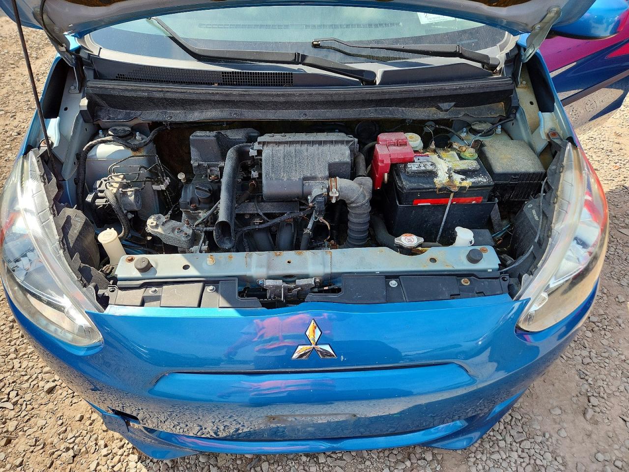 2015 Mitsubishi Mirage De Blue vin: ML32A3HJ9FH012777