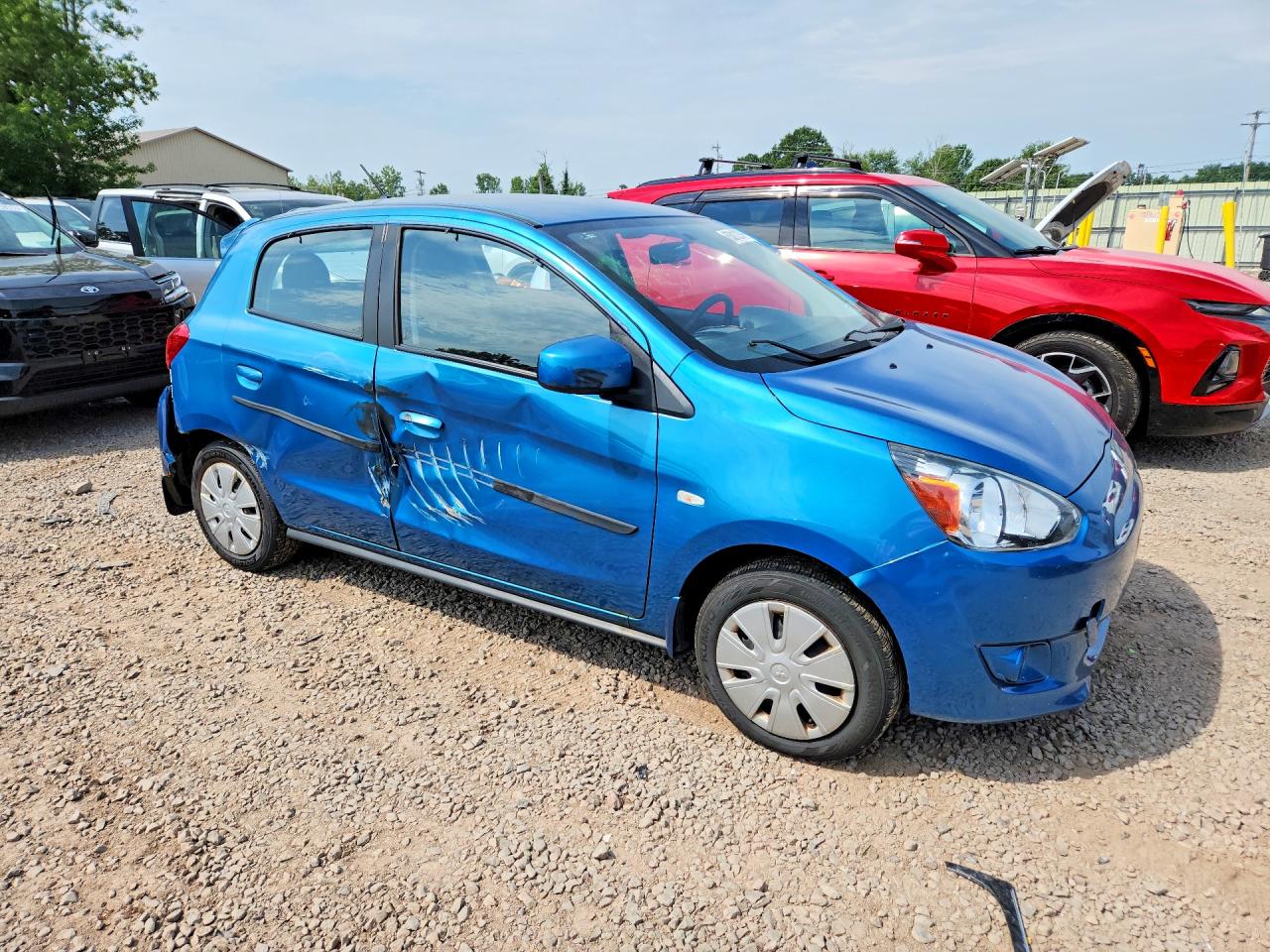 2015 Mitsubishi Mirage De Blue vin: ML32A3HJ9FH012777