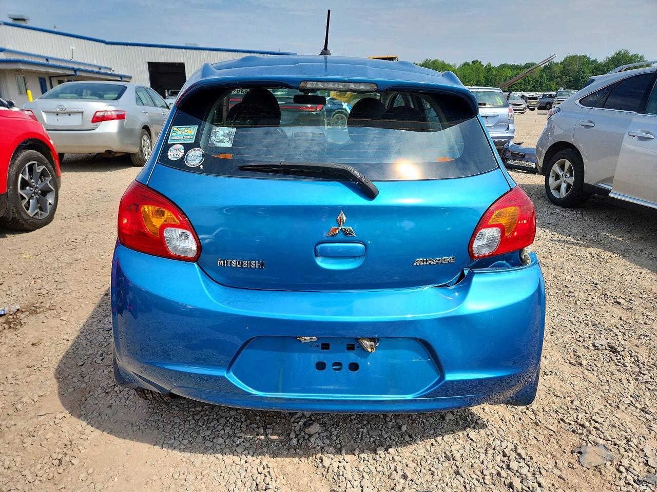 2015 Mitsubishi Mirage De Blue vin: ML32A3HJ9FH012777