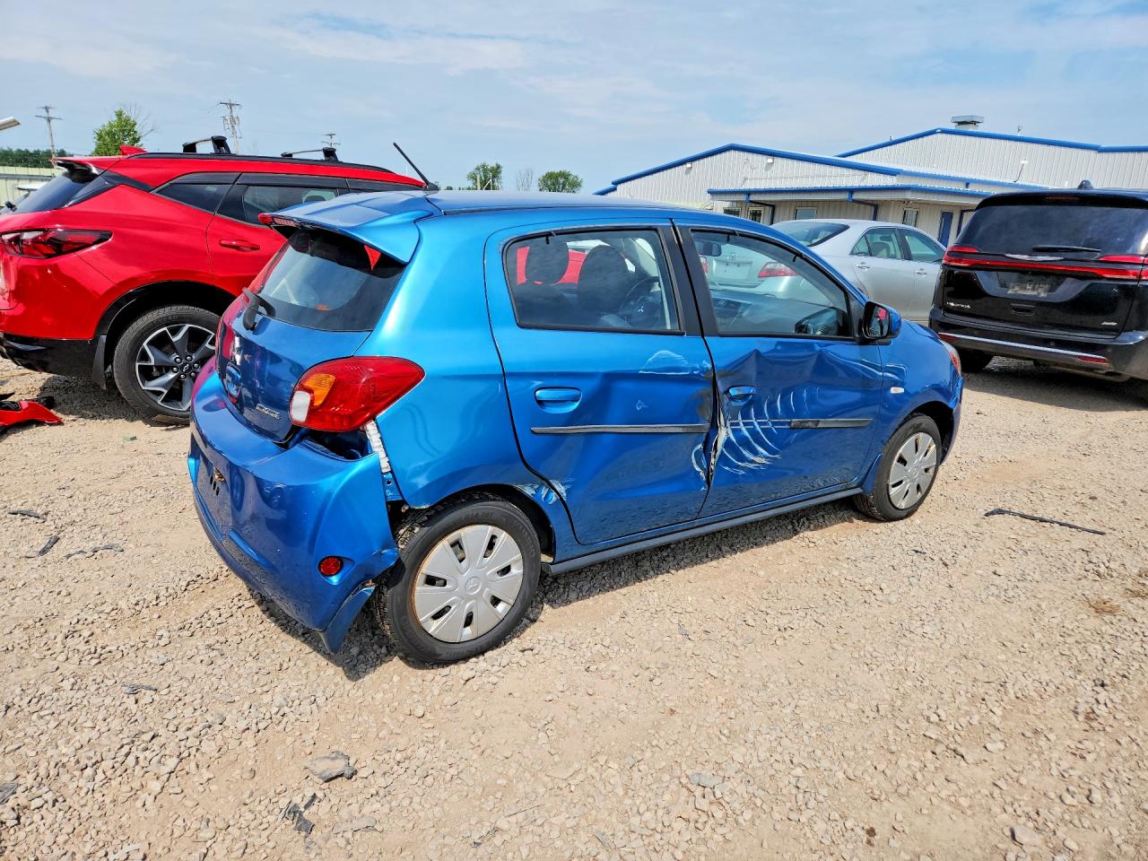 2015 Mitsubishi Mirage De Blue vin: ML32A3HJ9FH012777