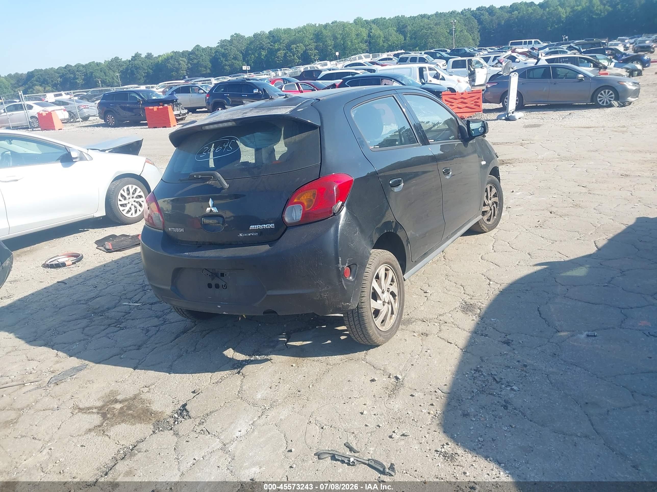 2015 Mitsubishi Mirage De Синий vin: ML32A3HJ9FH033340