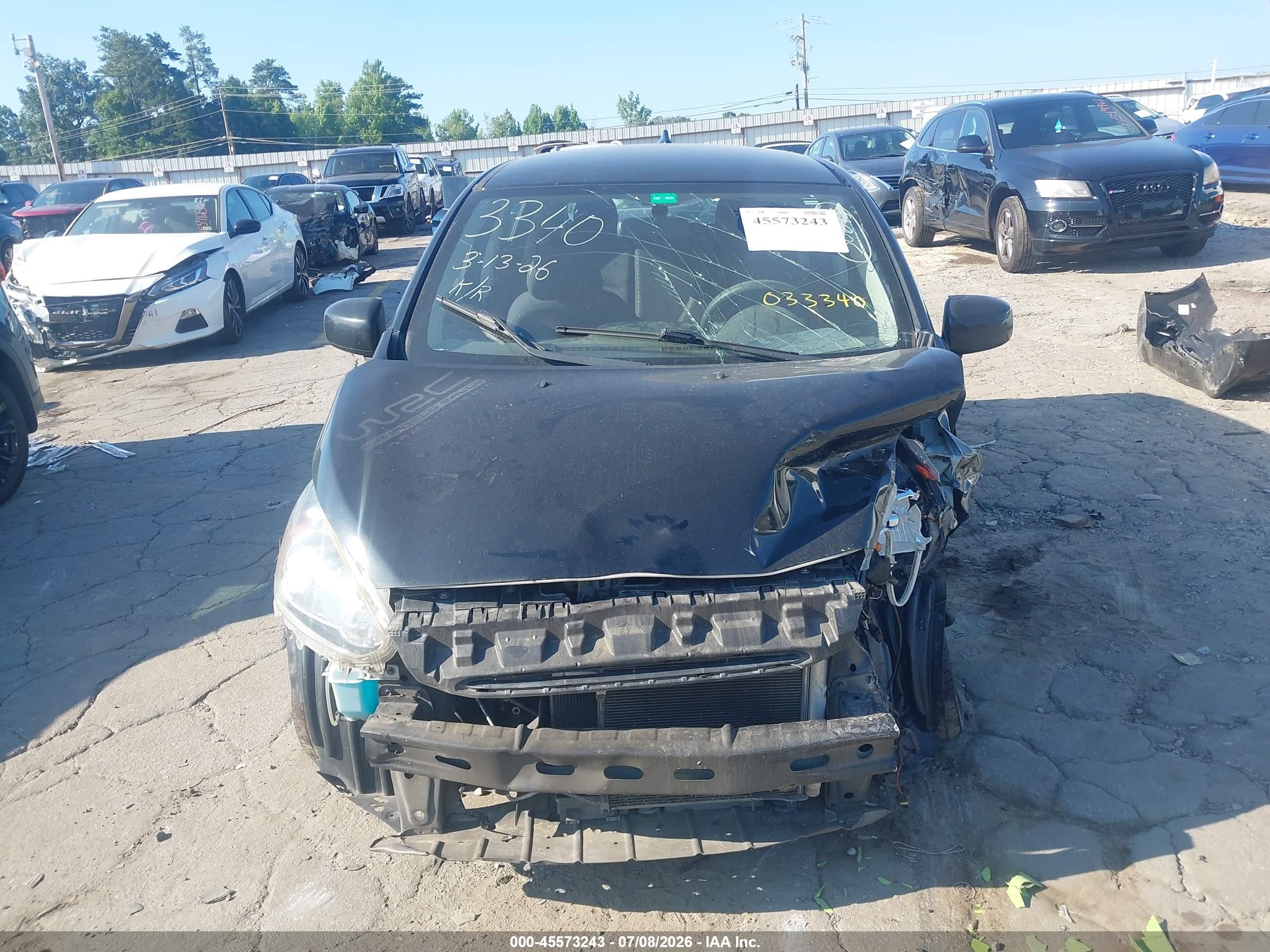 2015 Mitsubishi Mirage De Синий vin: ML32A3HJ9FH033340