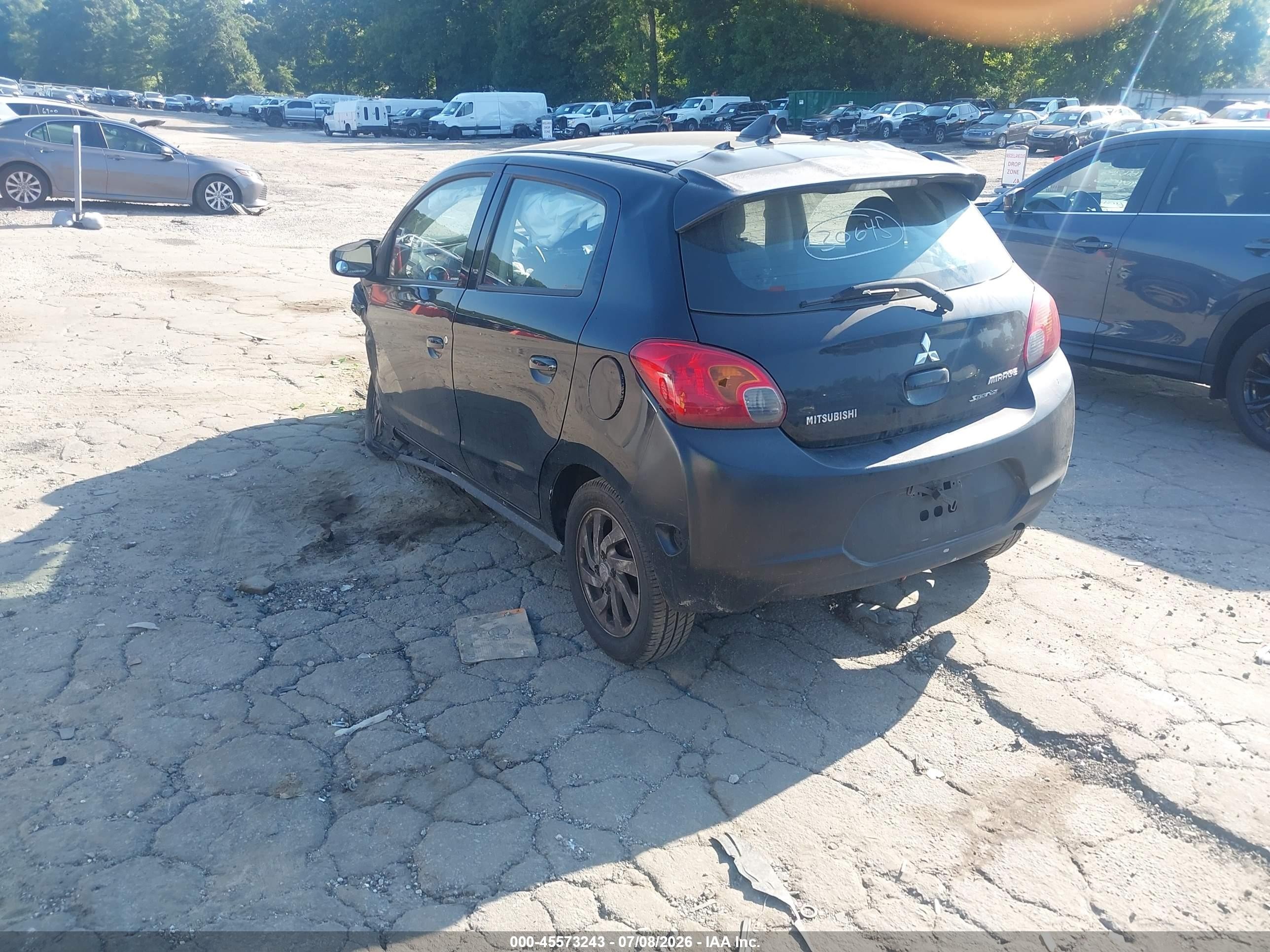 2015 Mitsubishi Mirage De Синий vin: ML32A3HJ9FH033340