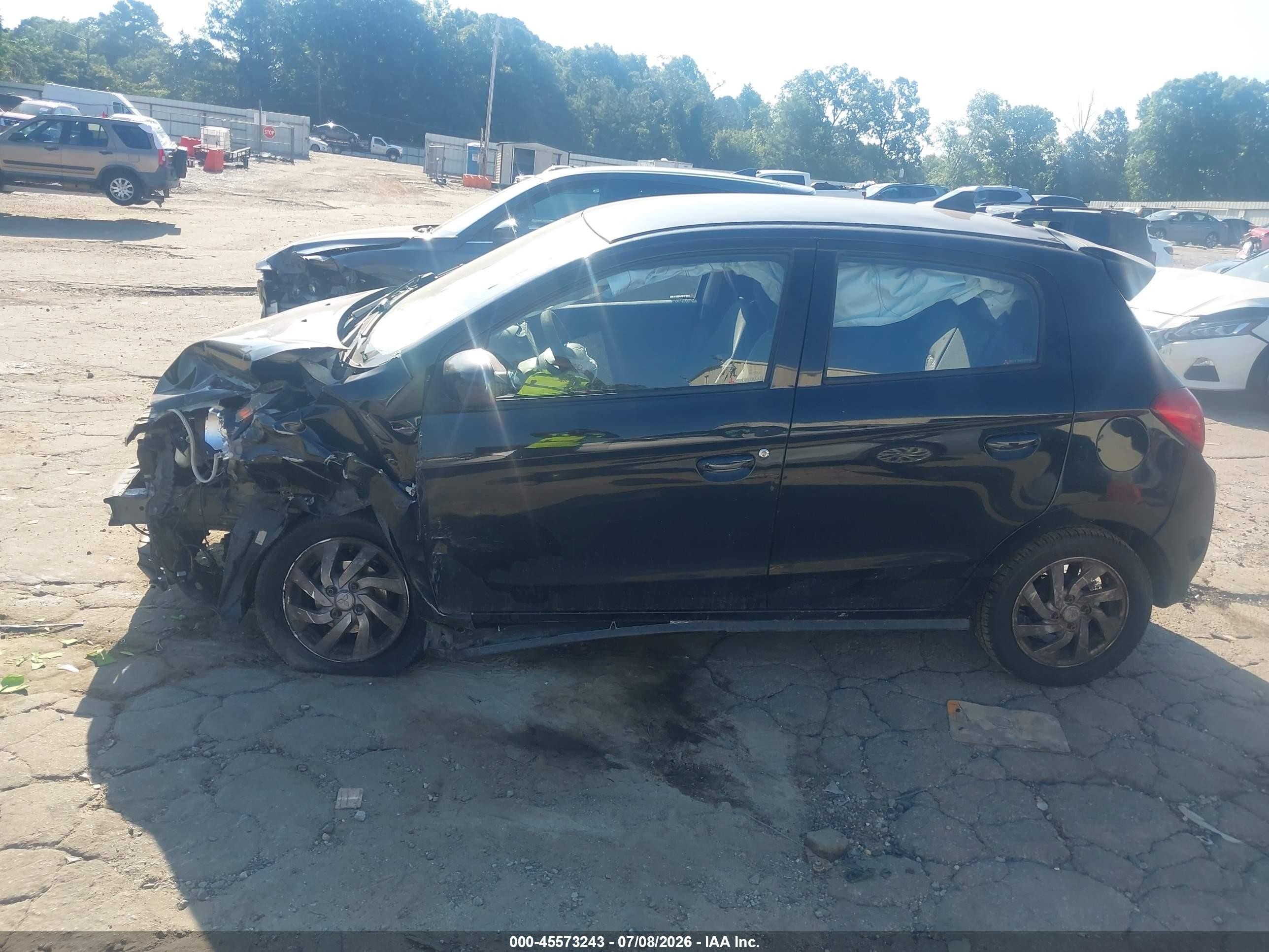 2015 Mitsubishi Mirage De Синий vin: ML32A3HJ9FH033340
