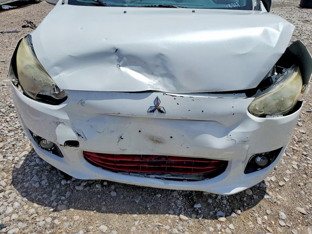2015 Mitsubishi Mirage De White vin: ML32A3HJ9FH041874