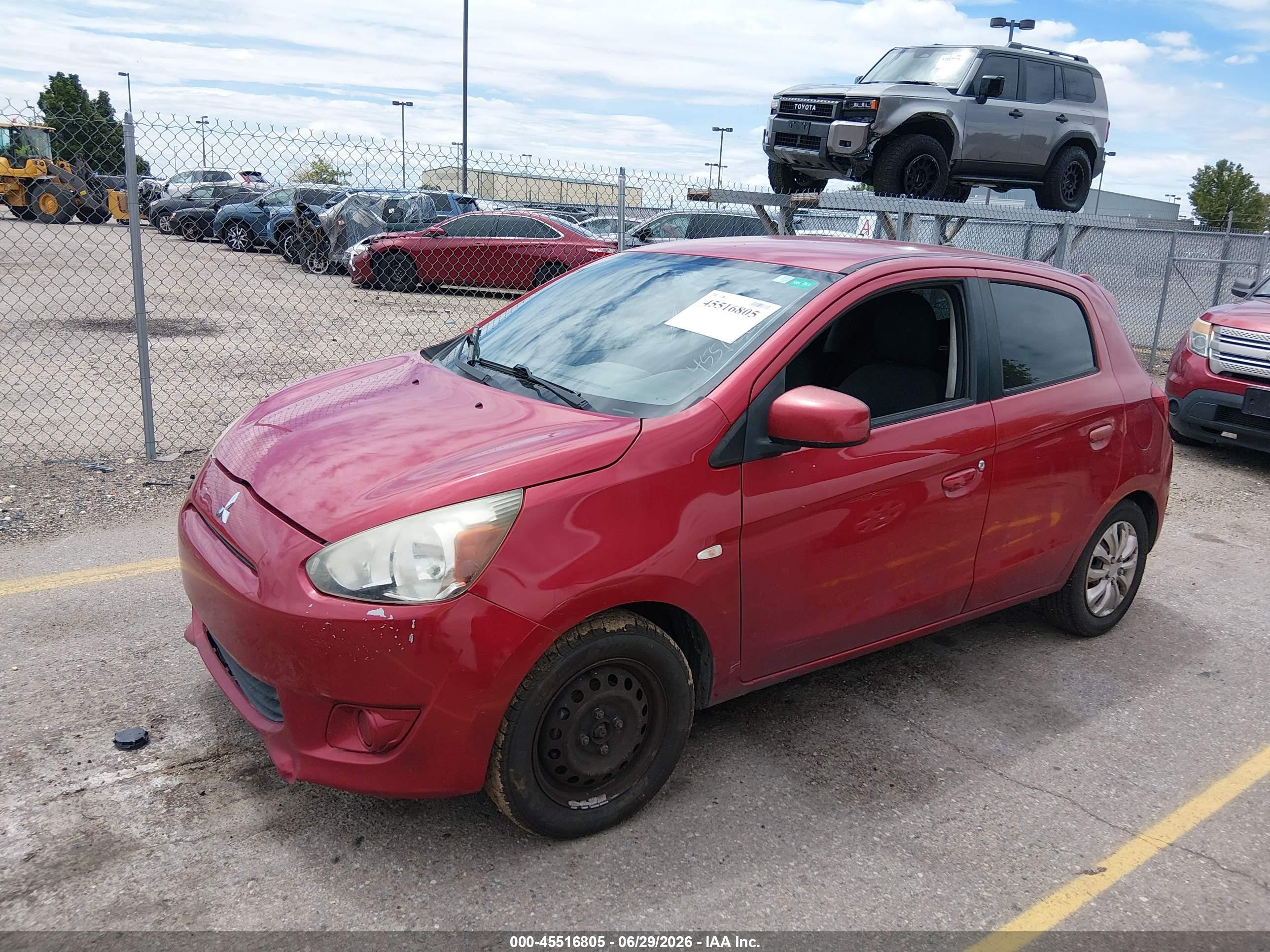 2015 Mitsubishi Mirage De Red vin: ML32A3HJ9FH046086