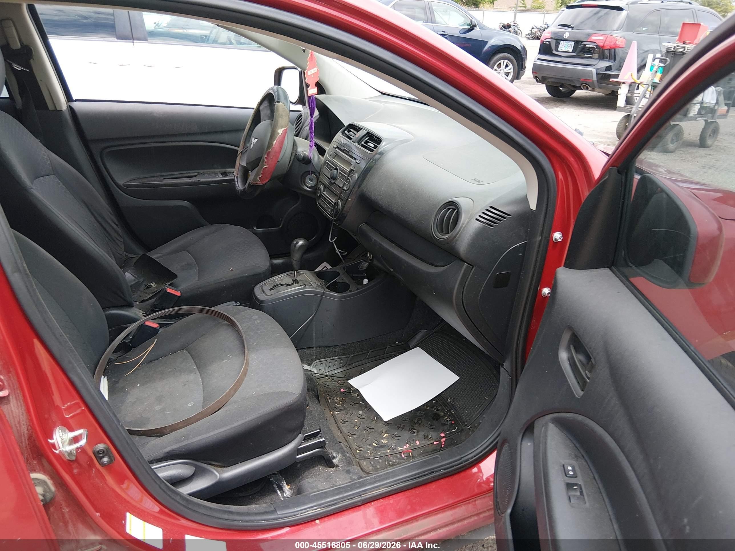 2015 Mitsubishi Mirage De Red vin: ML32A3HJ9FH046086