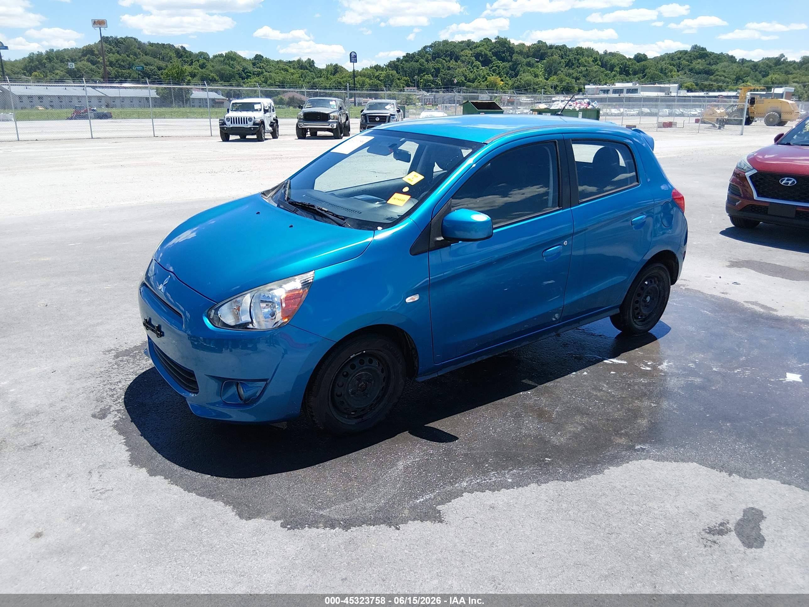 2015 Mitsubishi Mirage De Синий vin: ML32A3HJ9FH058254