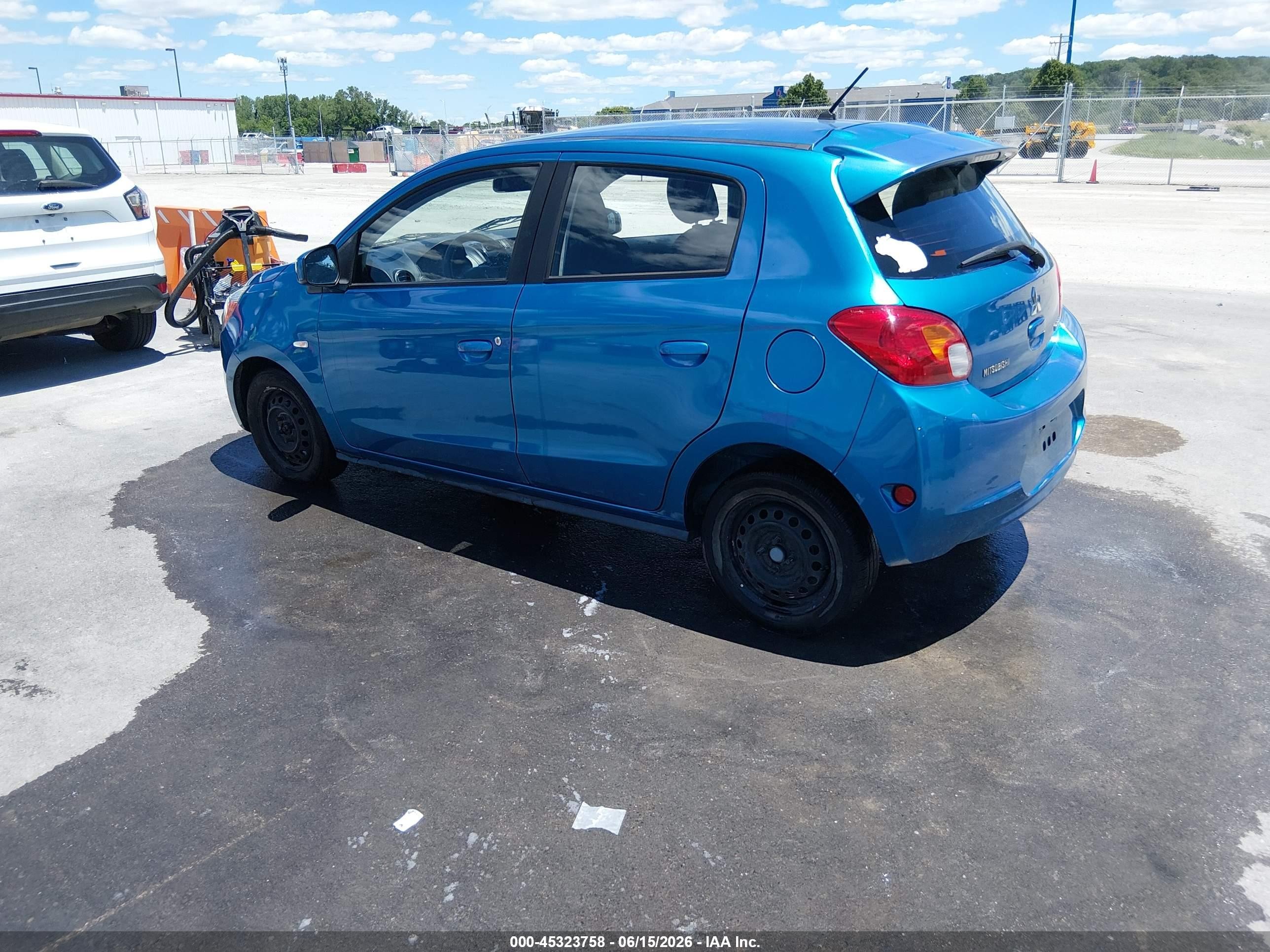 2015 Mitsubishi Mirage De Синий vin: ML32A3HJ9FH058254
