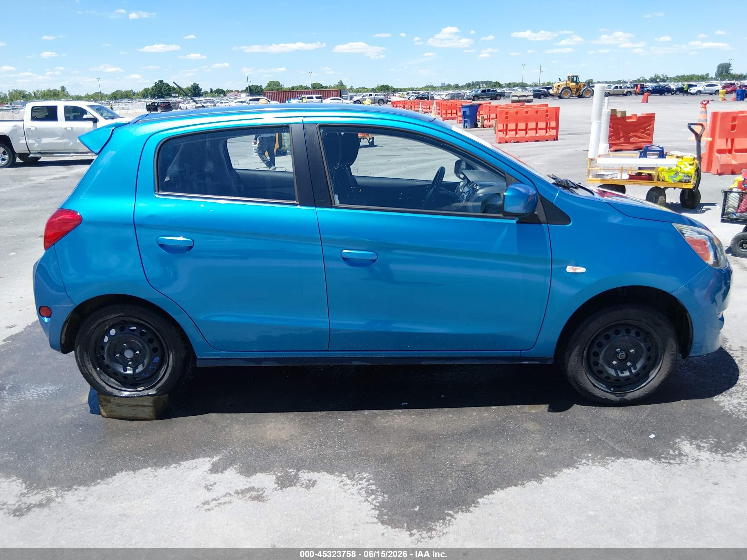 2015 Mitsubishi Mirage De Синий vin: ML32A3HJ9FH058254