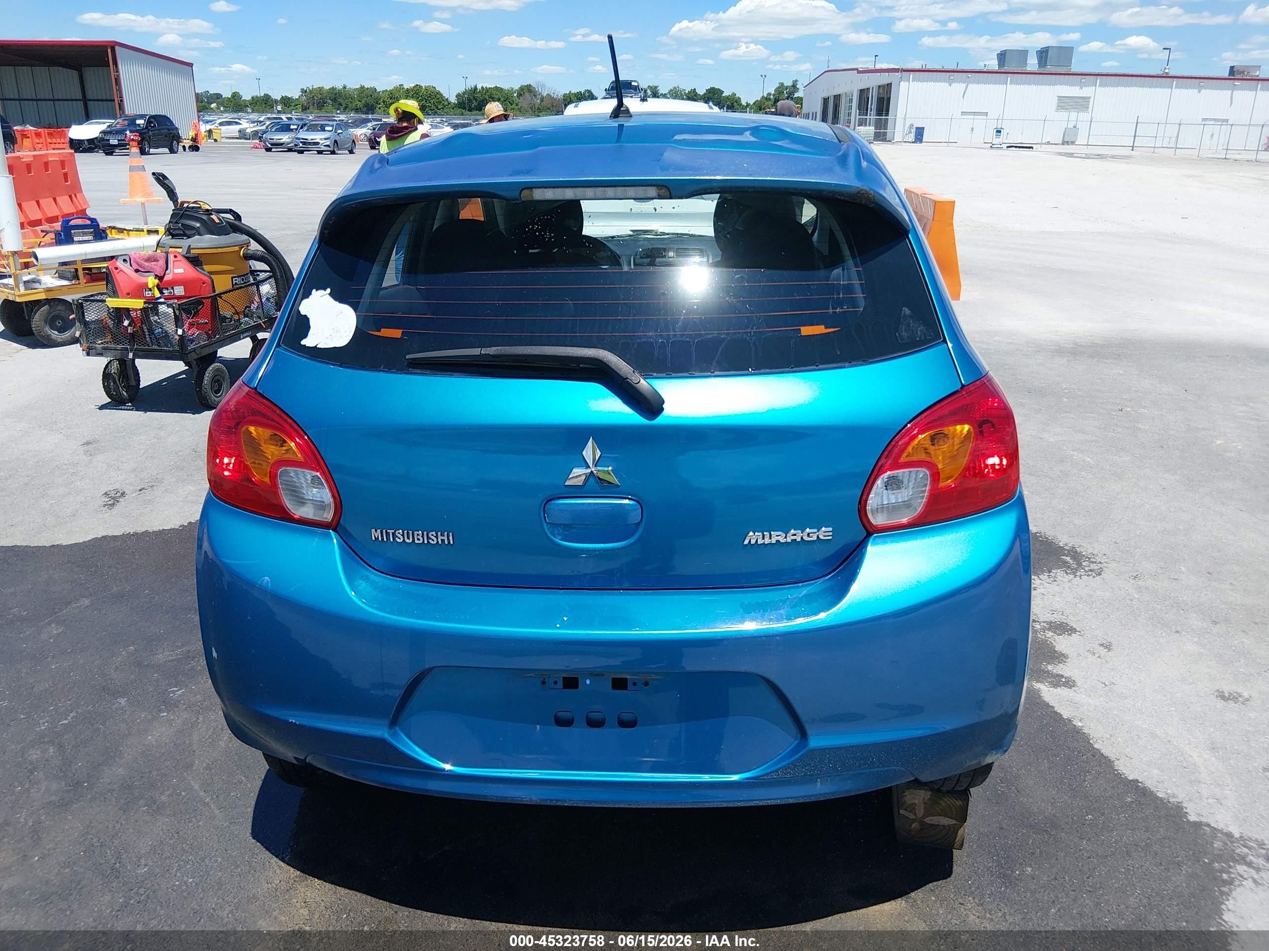 2015 Mitsubishi Mirage De Синий vin: ML32A3HJ9FH058254