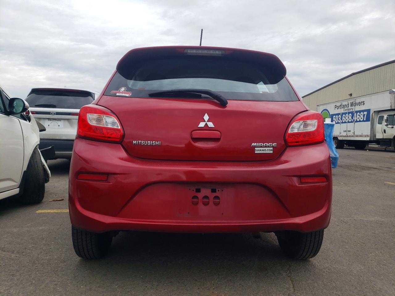 2017 Mitsubishi Mirage Es Red vin: ML32A3HJ9HH012166