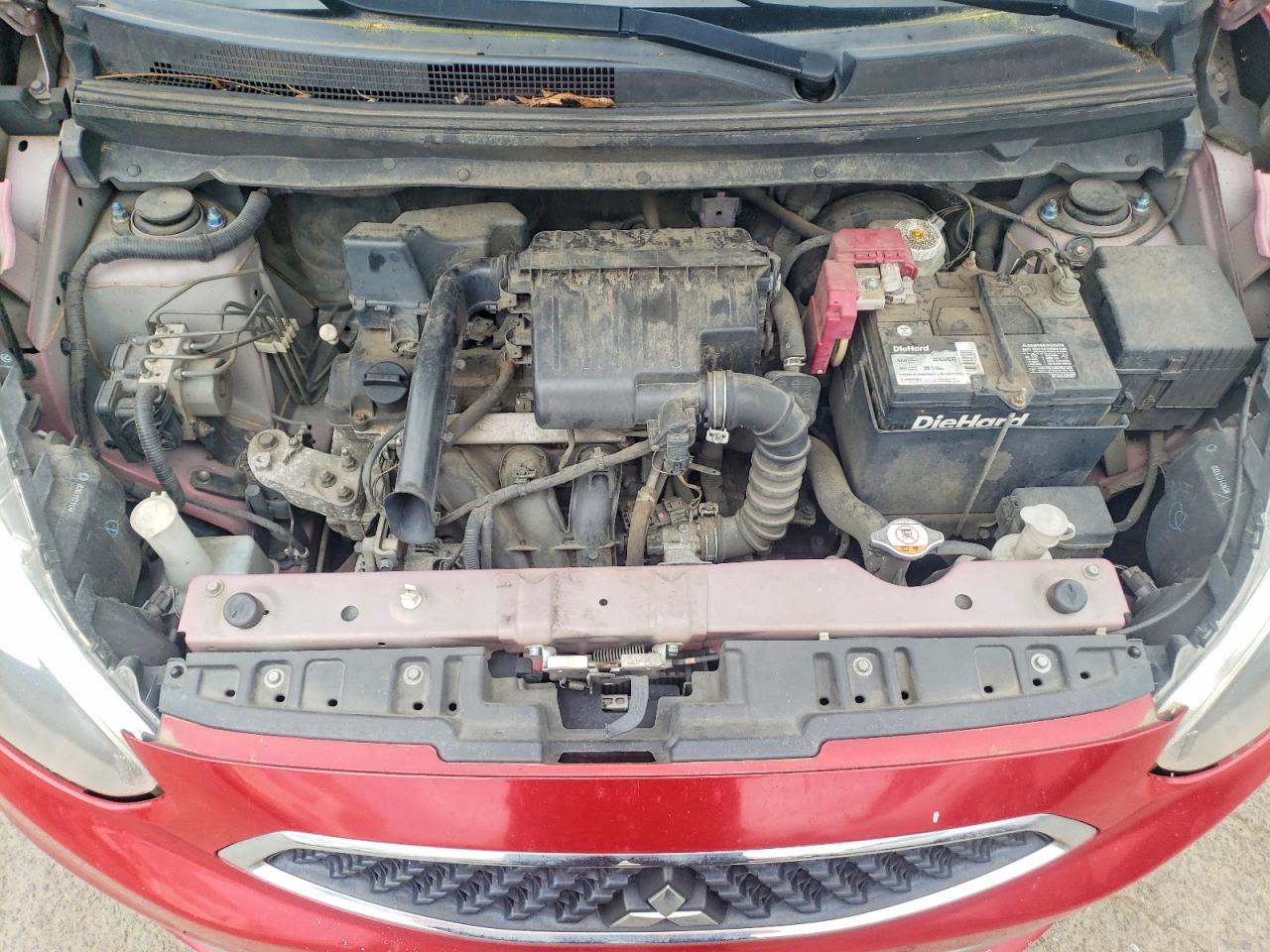 2017 Mitsubishi Mirage Es Red vin: ML32A3HJ9HH012166