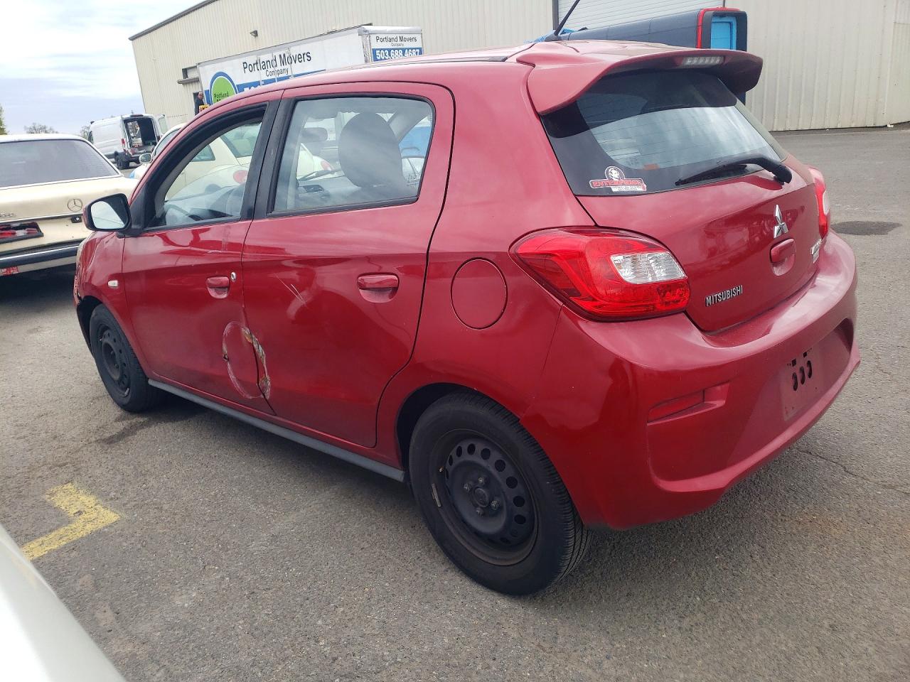 2017 Mitsubishi Mirage Es Red vin: ML32A3HJ9HH012166