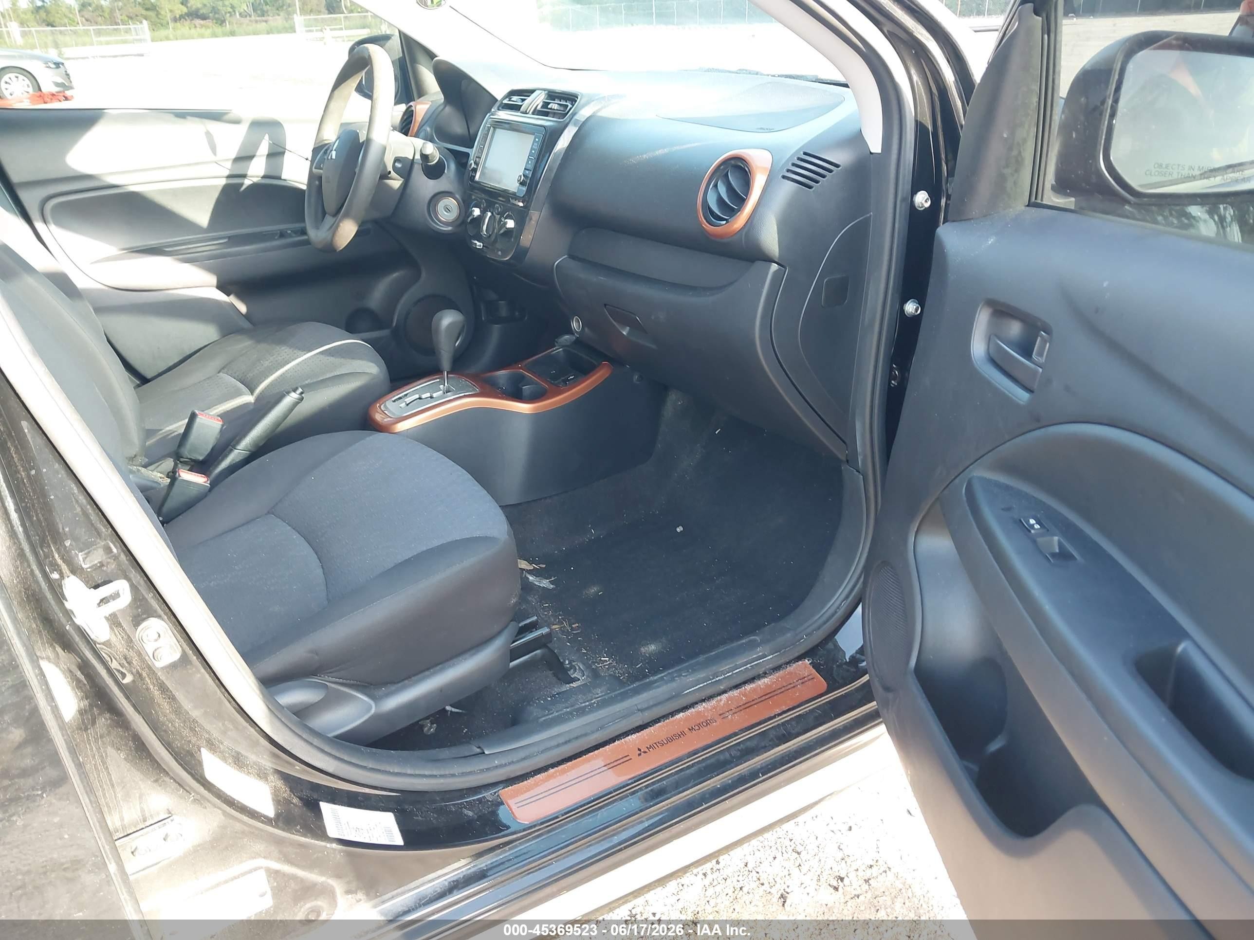 2018 Mitsubishi Mirage Es Black vin: ML32A3HJ9JH006860