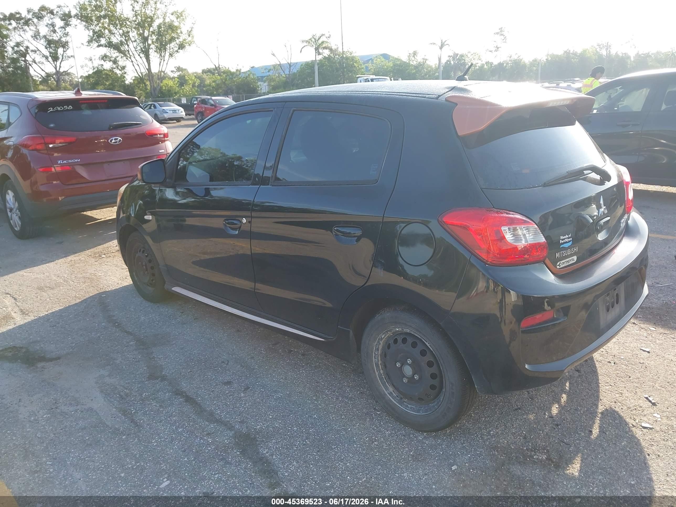 2018 Mitsubishi Mirage Es Black vin: ML32A3HJ9JH006860