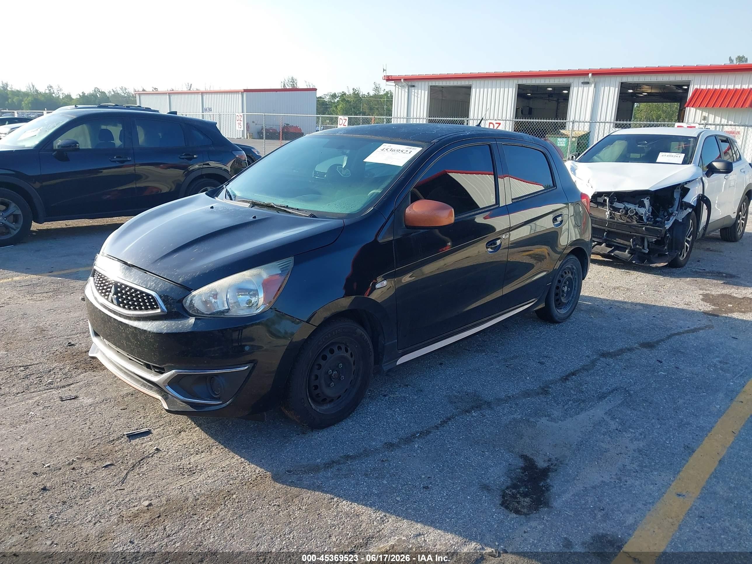 2018 Mitsubishi Mirage Es Black vin: ML32A3HJ9JH006860
