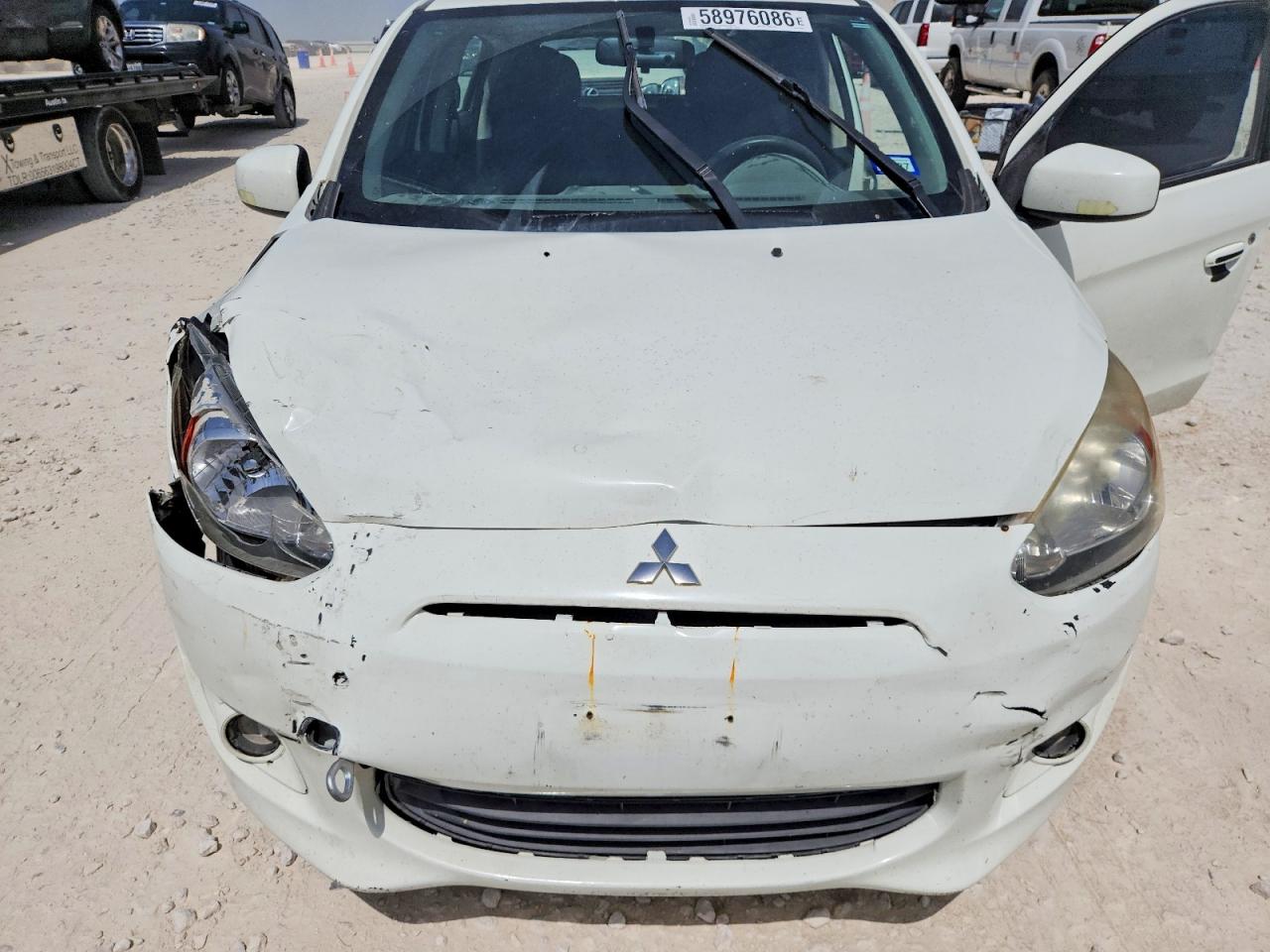 2014 Mitsubishi Mirage White vin: ML32A3HJXEH016514