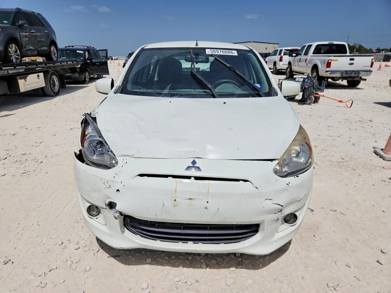 2014 Mitsubishi Mirage White vin: ML32A3HJXEH016514