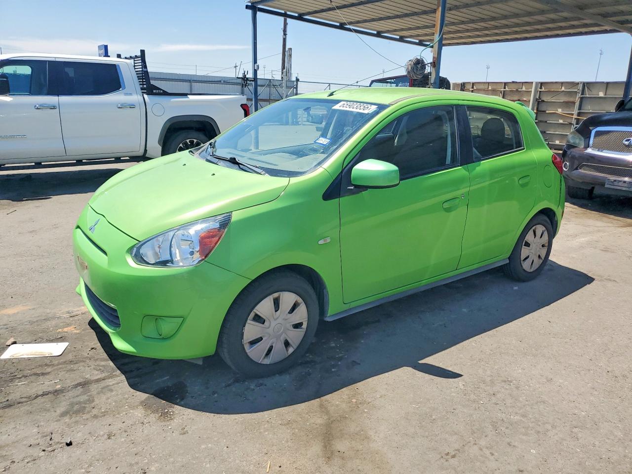 2014 Mitsubishi Mirage De Green vin: ML32A3HJXEH021485