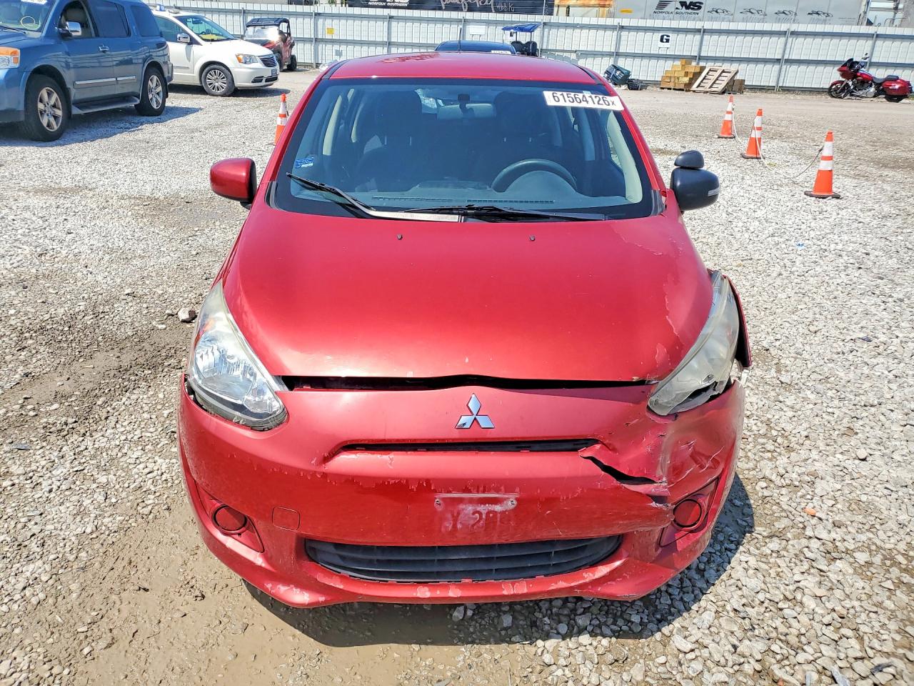 2015 Mitsubishi Mirage De Red vin: ML32A3HJXFH037266