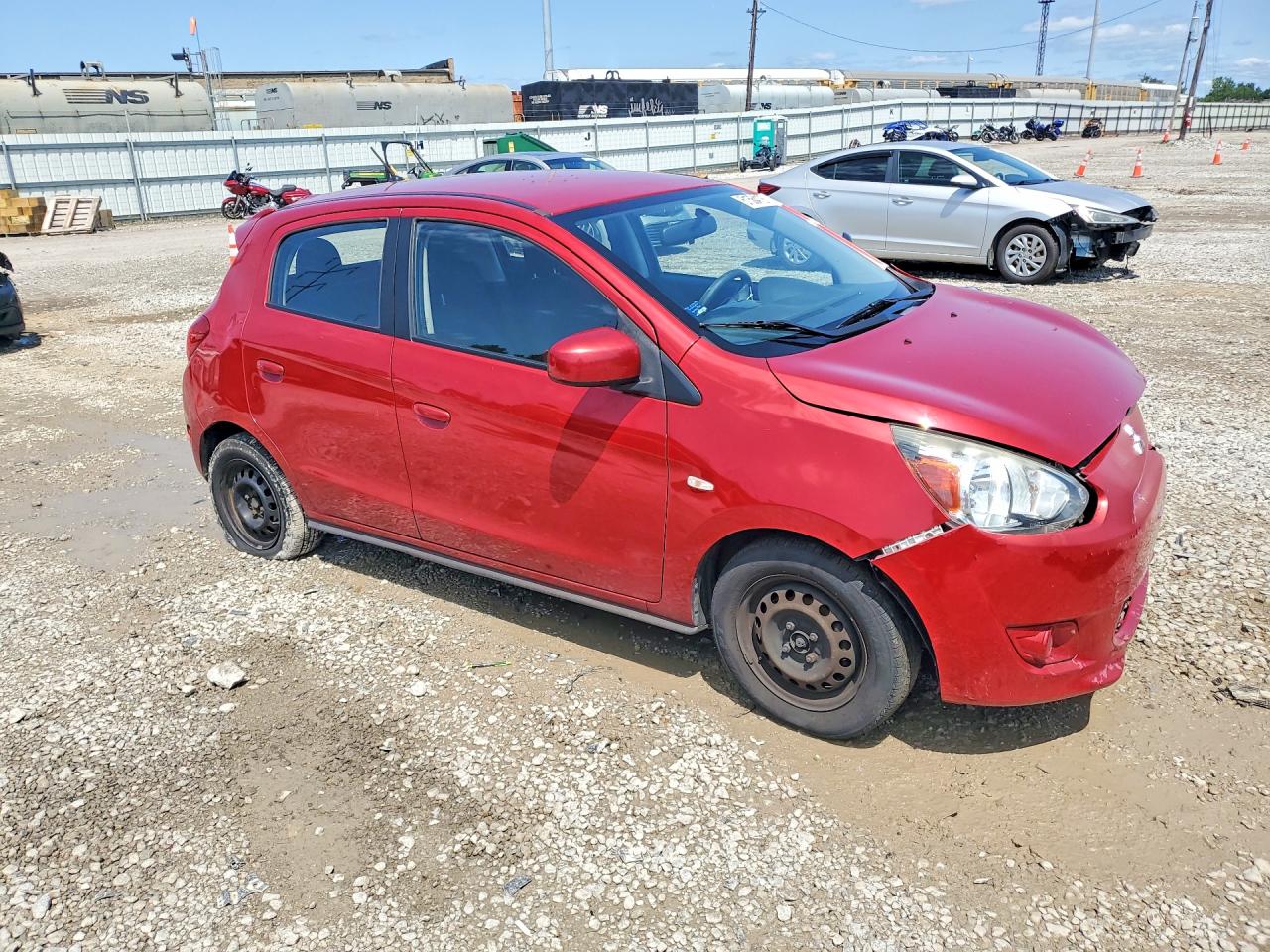 2015 Mitsubishi Mirage De Red vin: ML32A3HJXFH037266