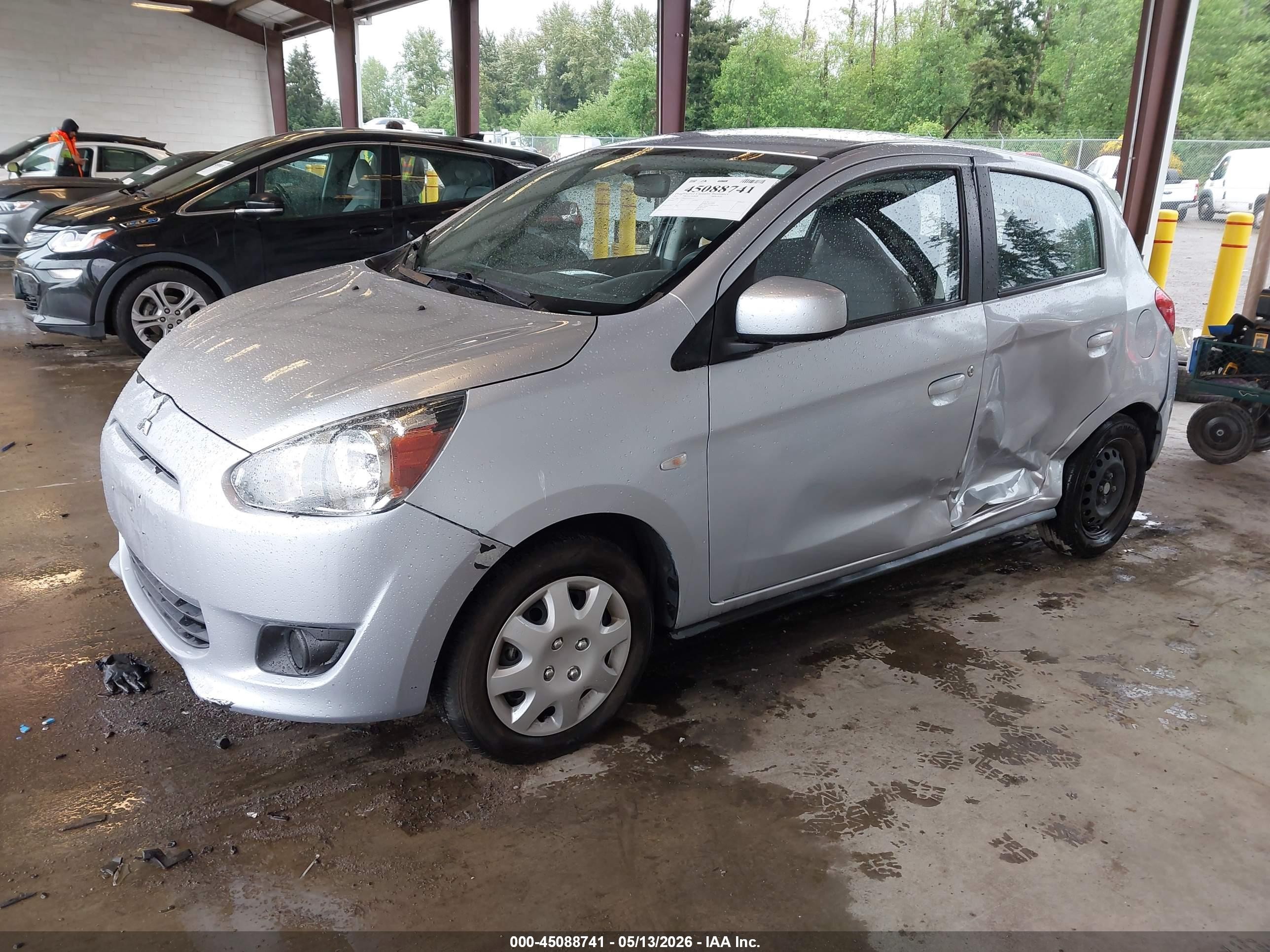 2015 Mitsubishi Mirage De Silver vin: ML32A3HJXFH040121