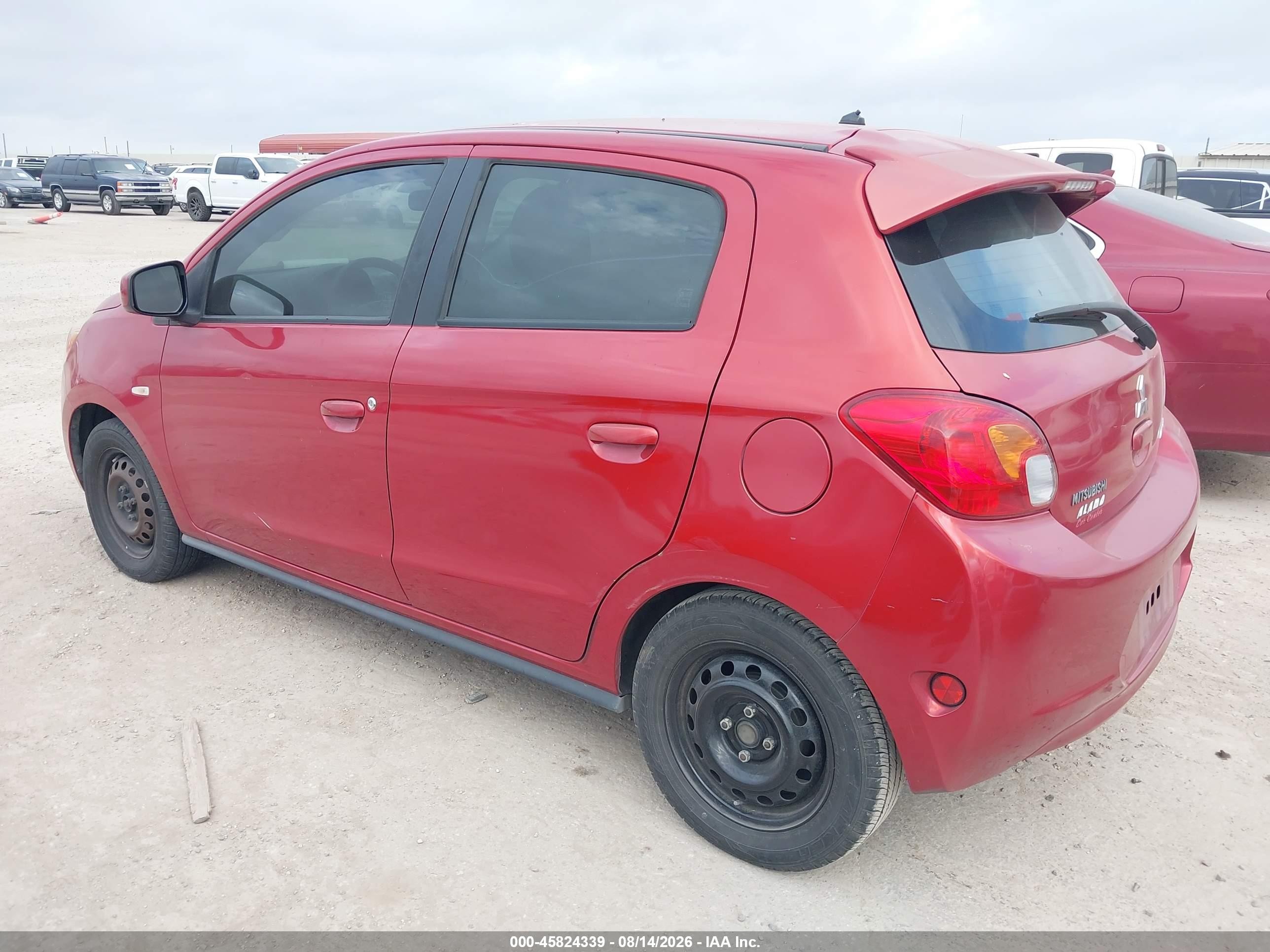 2015 Mitsubishi Mirage De Red vin: ML32A3HJXFH041379