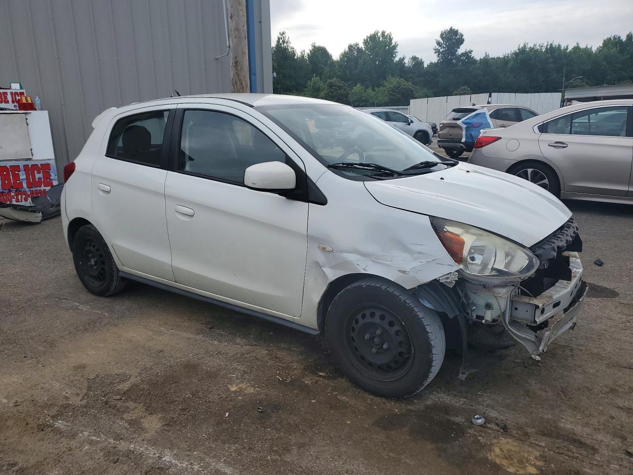 2017 Mitsubishi Mirage Es White vin: ML32A3HJXHH006960