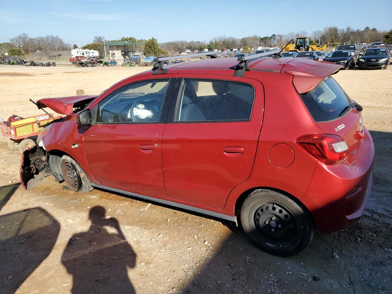 2019 Mitsubishi Mirage Es Red vin: ML32A3HJXKH000907