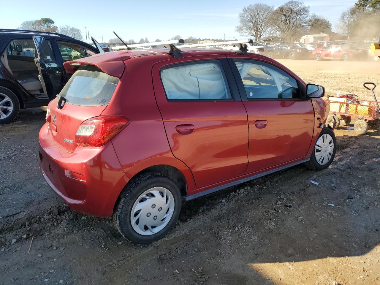 2019 Mitsubishi Mirage Es Red vin: ML32A3HJXKH000907