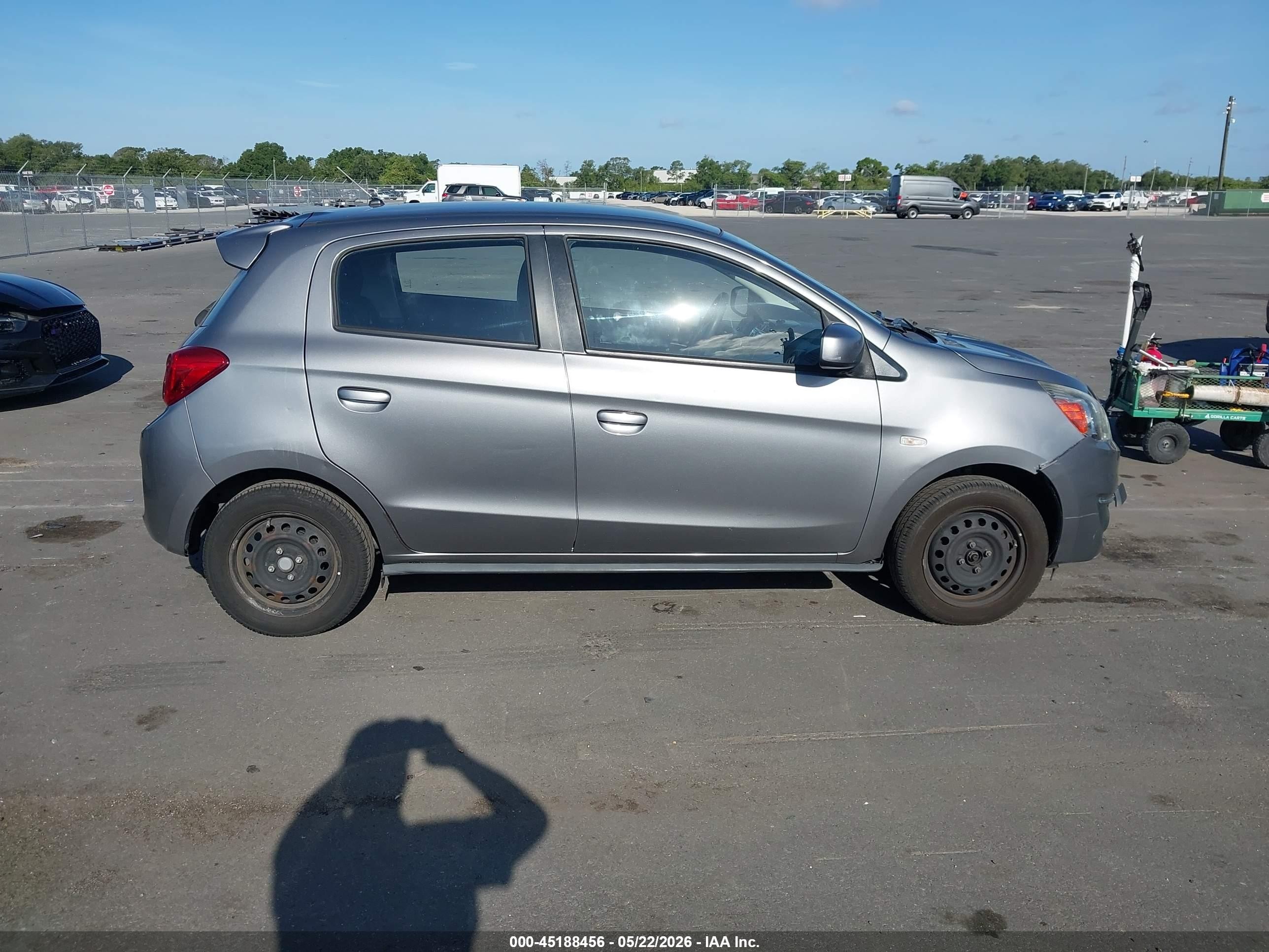 2019 Mitsubishi Mirage Es/rf Серый vin: ML32A3HJXKH013706
